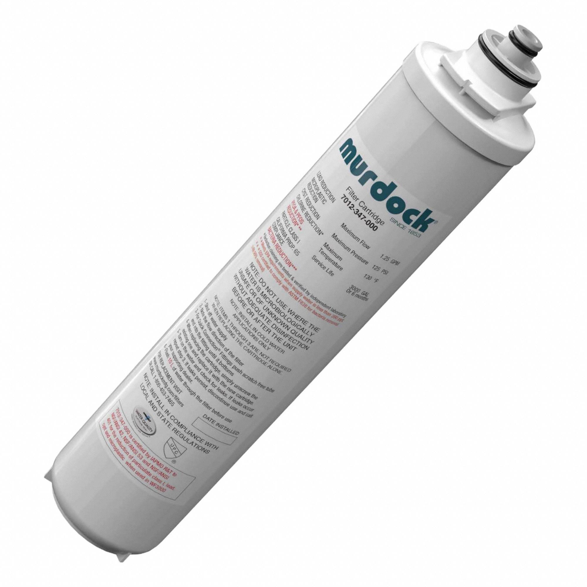 Water Filter Cartridge 13 in L