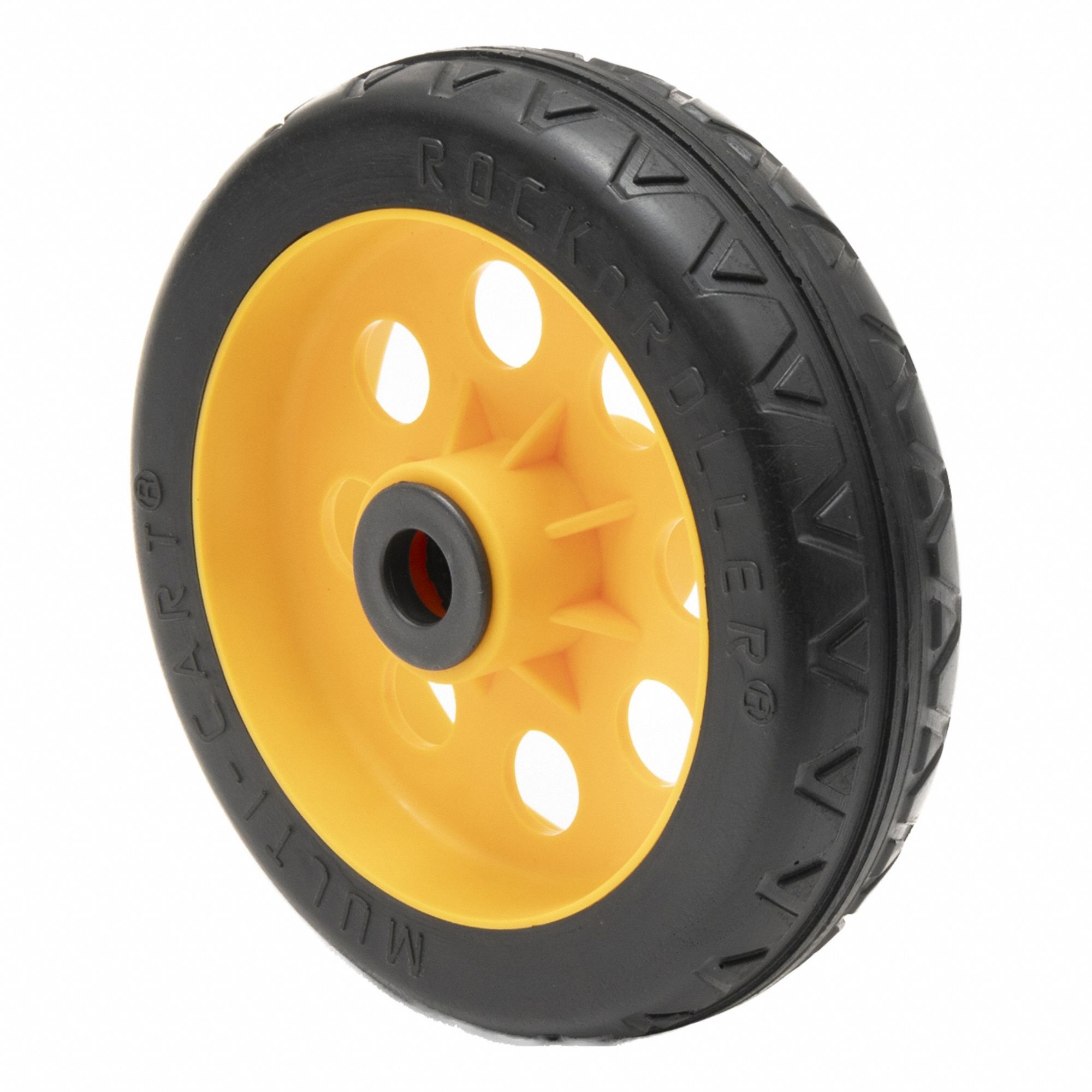 Caster: 500 lb Load Capacity, Pneumatic, Rubber, (2) Wheels/Cotter Pins/Washers