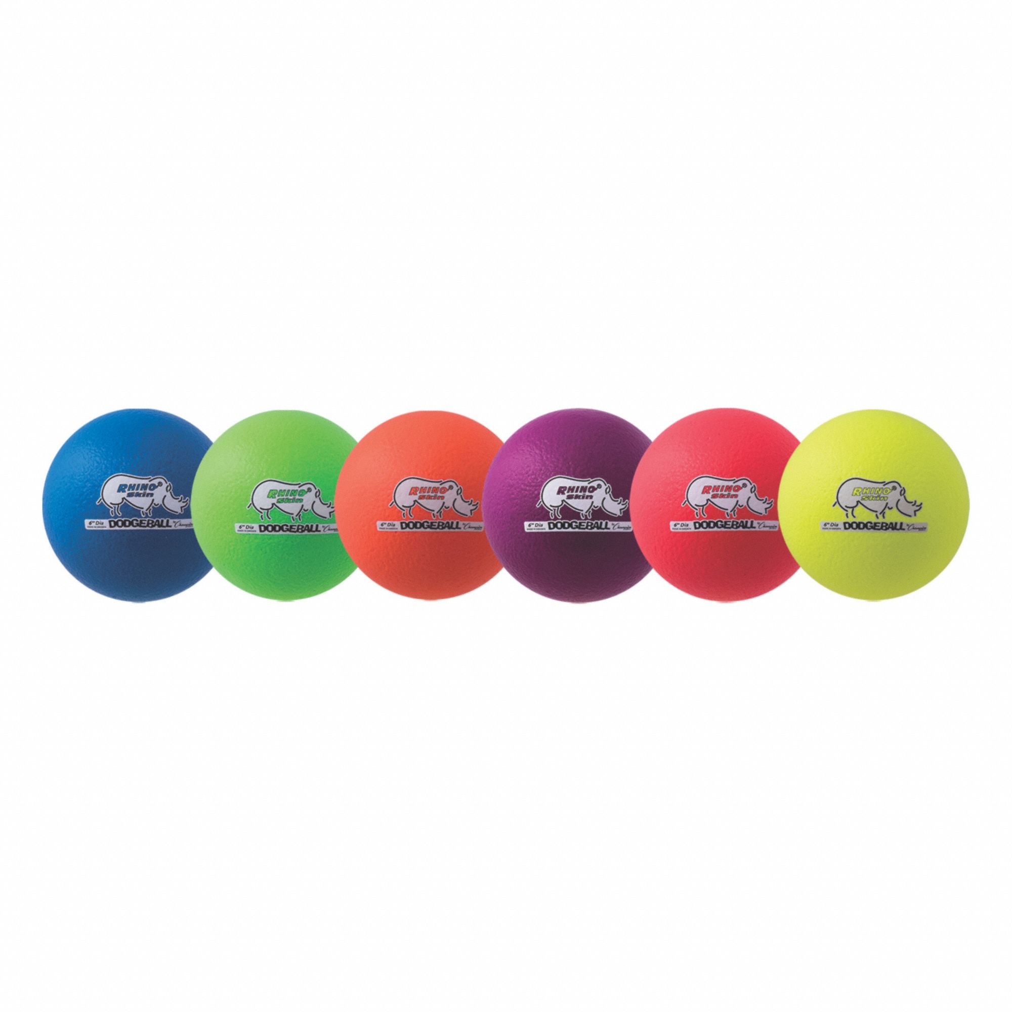 Playground Ball/Dodgeball Set: Blue/Green/Orange/Purple/Red/Yellow, Foam