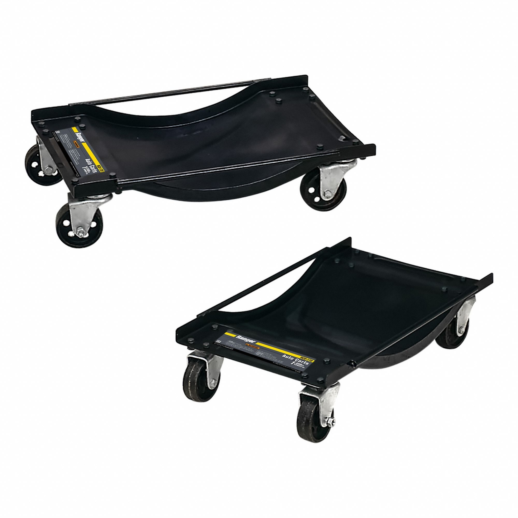 Vehicle Dolly: Heavy-Duty, 1, 000 lb Lifting Capacity, 15 1/2 /in x 23 1/2 in x 5 1/2 in, Steel