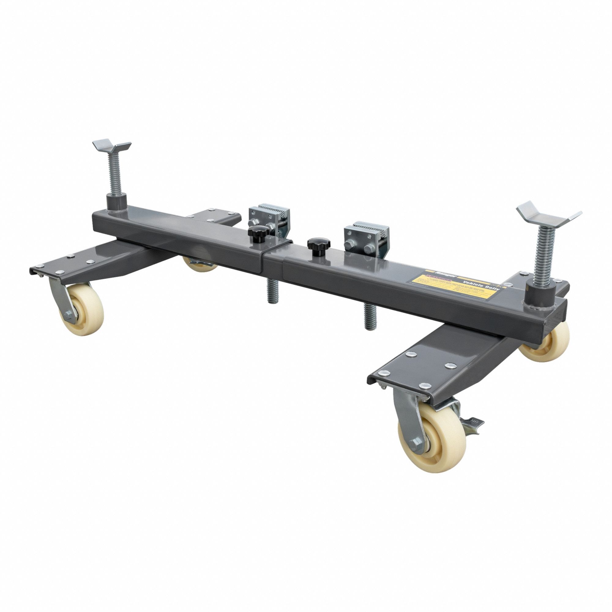 Vehicle Dolly: Heavy-Duty, 4, 400 lb Lifting Capacity, 61 1/2 in x 23 1/2 in x 13 1/2 in, Steel