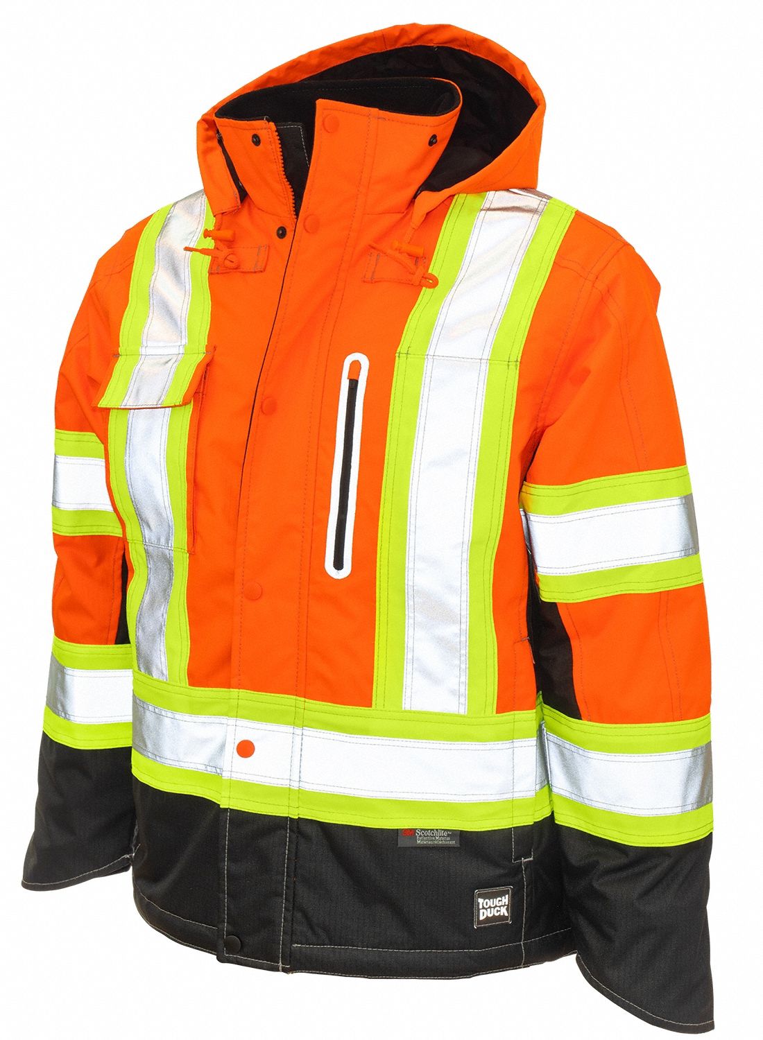 Hi-Vis Parka, Flo Orange, 2XL Size