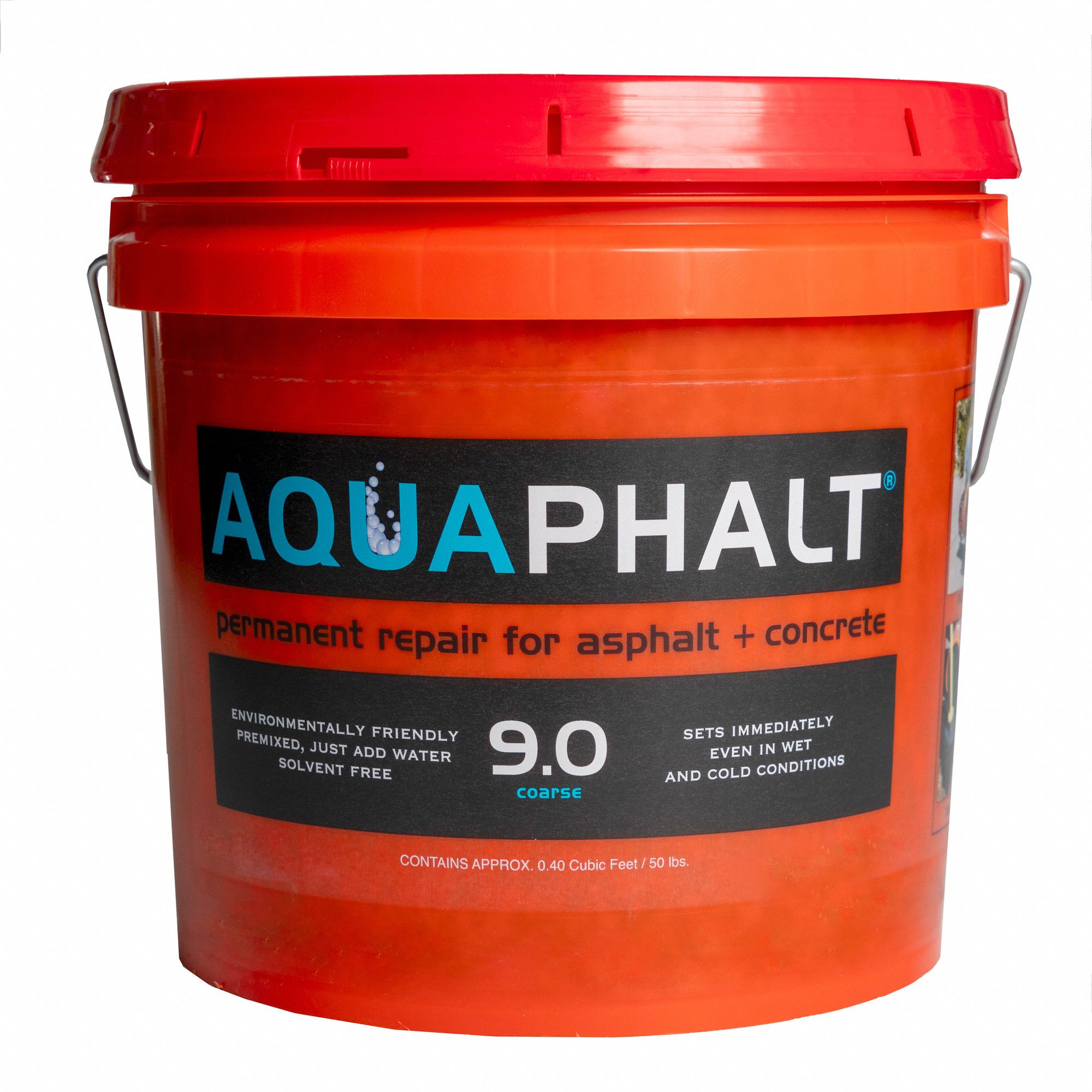 AQUAPHALT, 9.0, Plant-Based Asphalt Mix, Asphalt and Concrete Patch ...