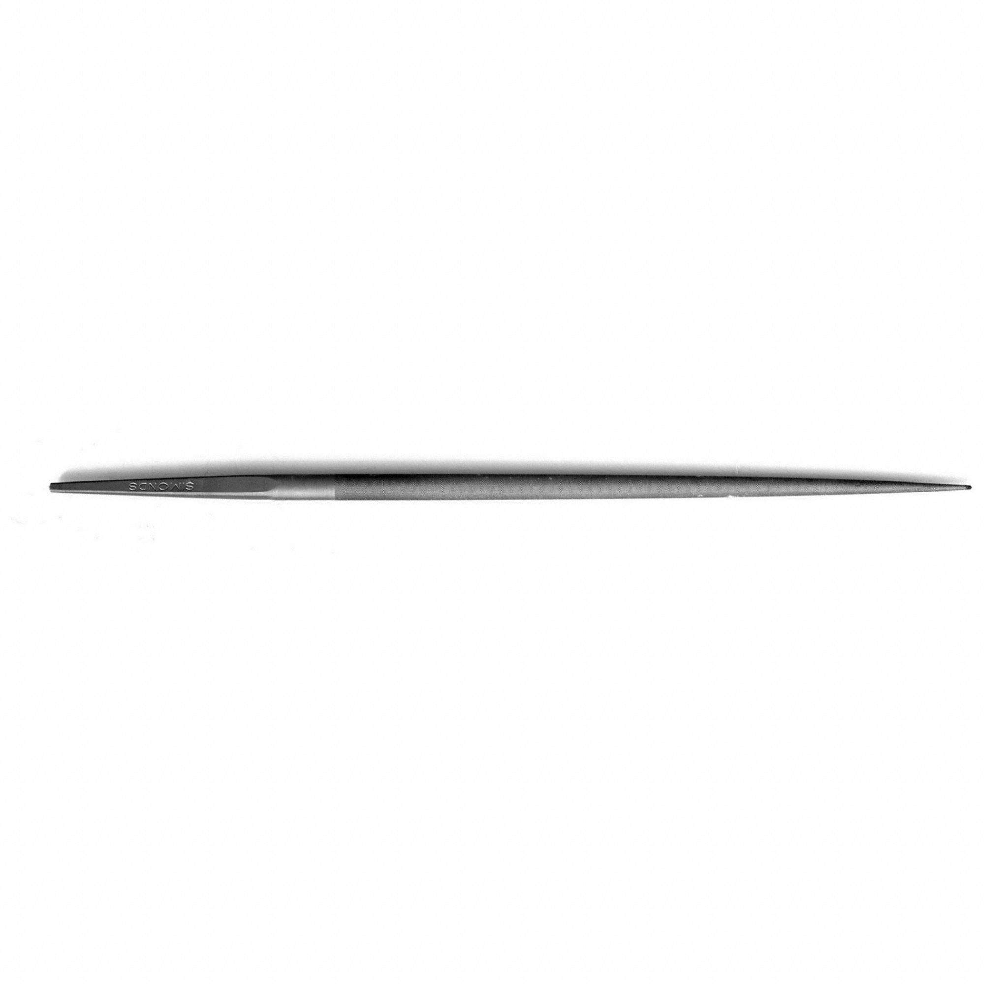 Needle File: Half Round, 6 1/4 in Lg, 1/4 in Wd, 1/16 in Thick, 0