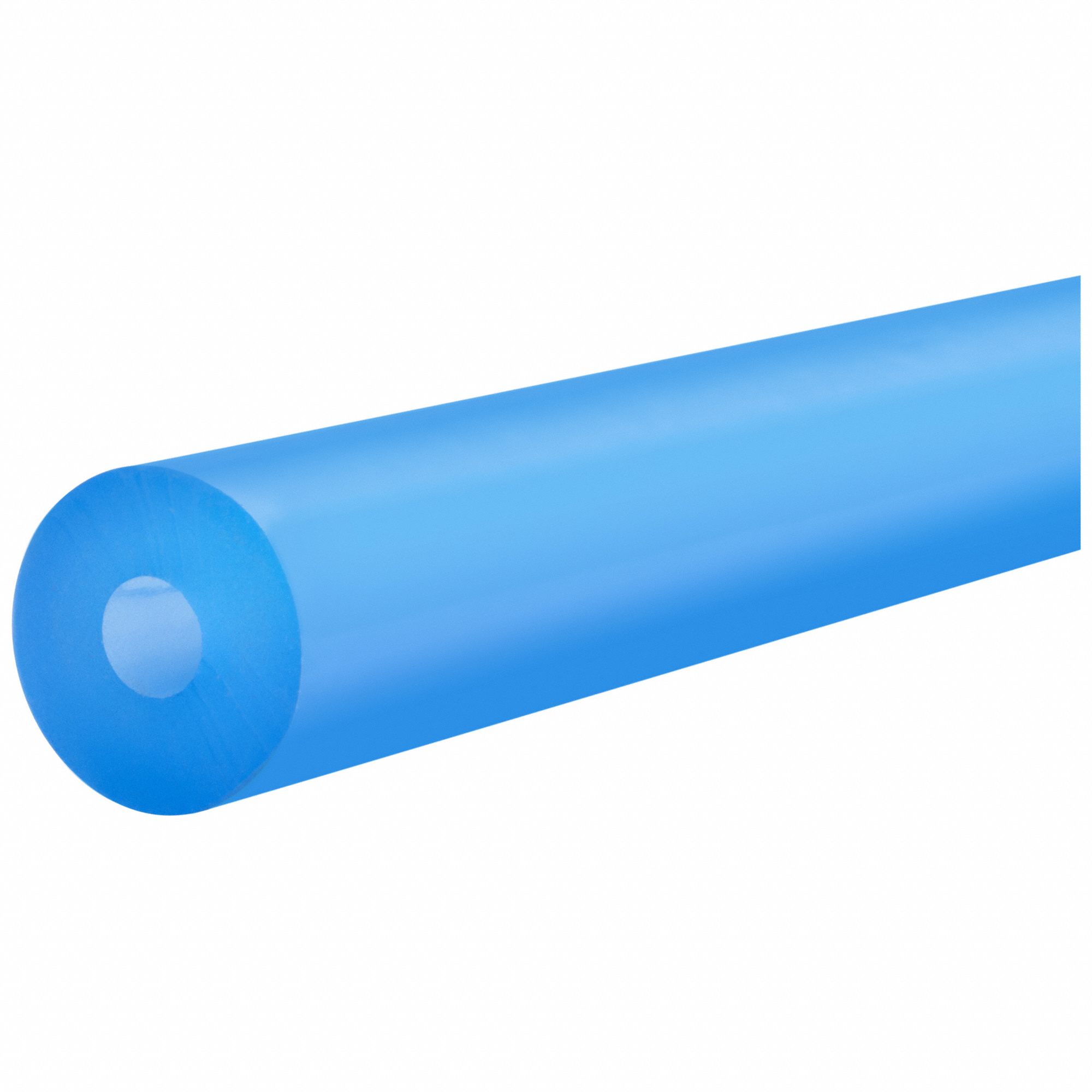 TUBING, BLUE, 1/2 IN INSIDE DIA, 5/8 IN OUTSIDE DIA, 100 FT, 70A, SILICONE
