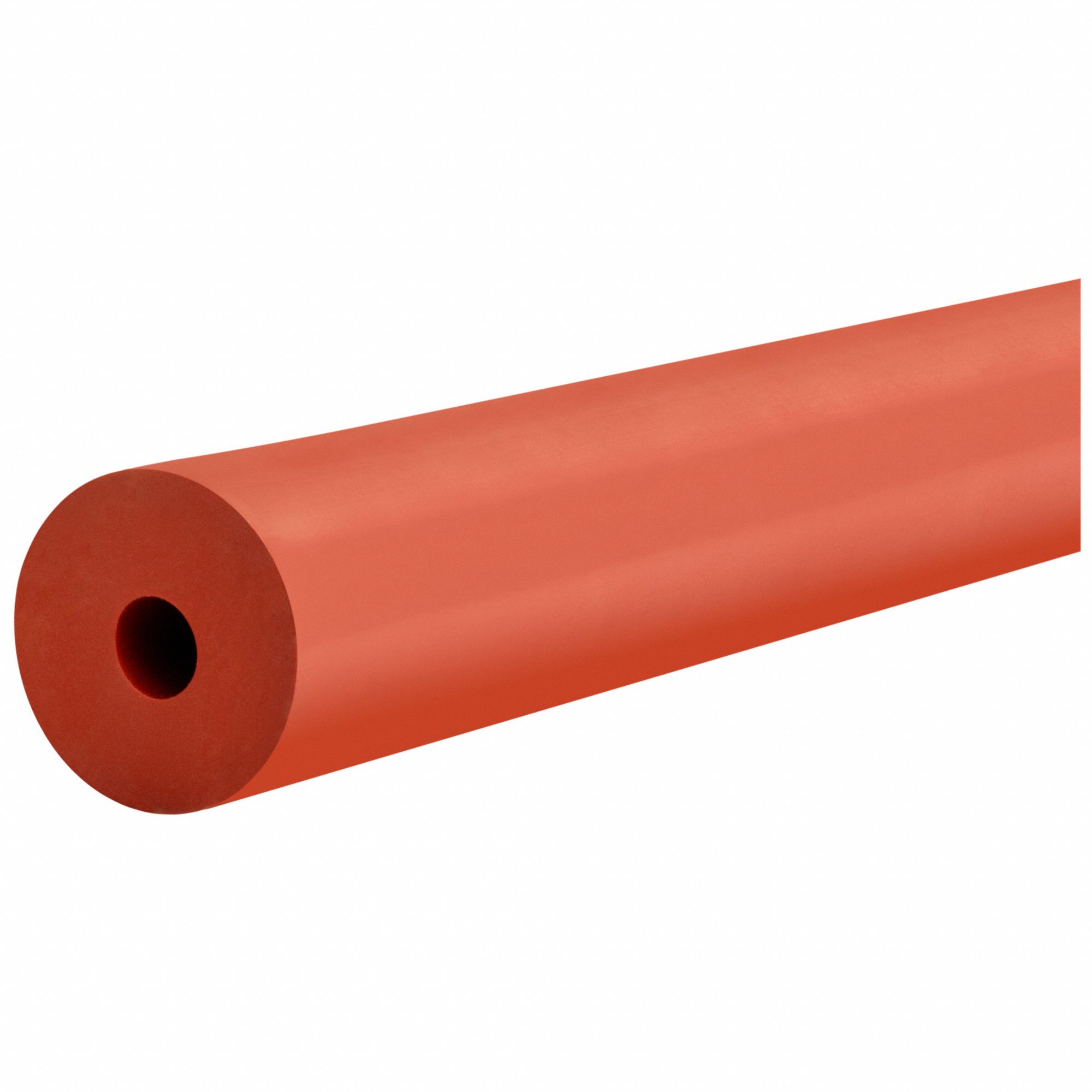 TUBING, RED, 1/8 IN INSIDE DIA, 3/16 IN OUTSIDE DIA, 50 FT, 70A, SILICONE