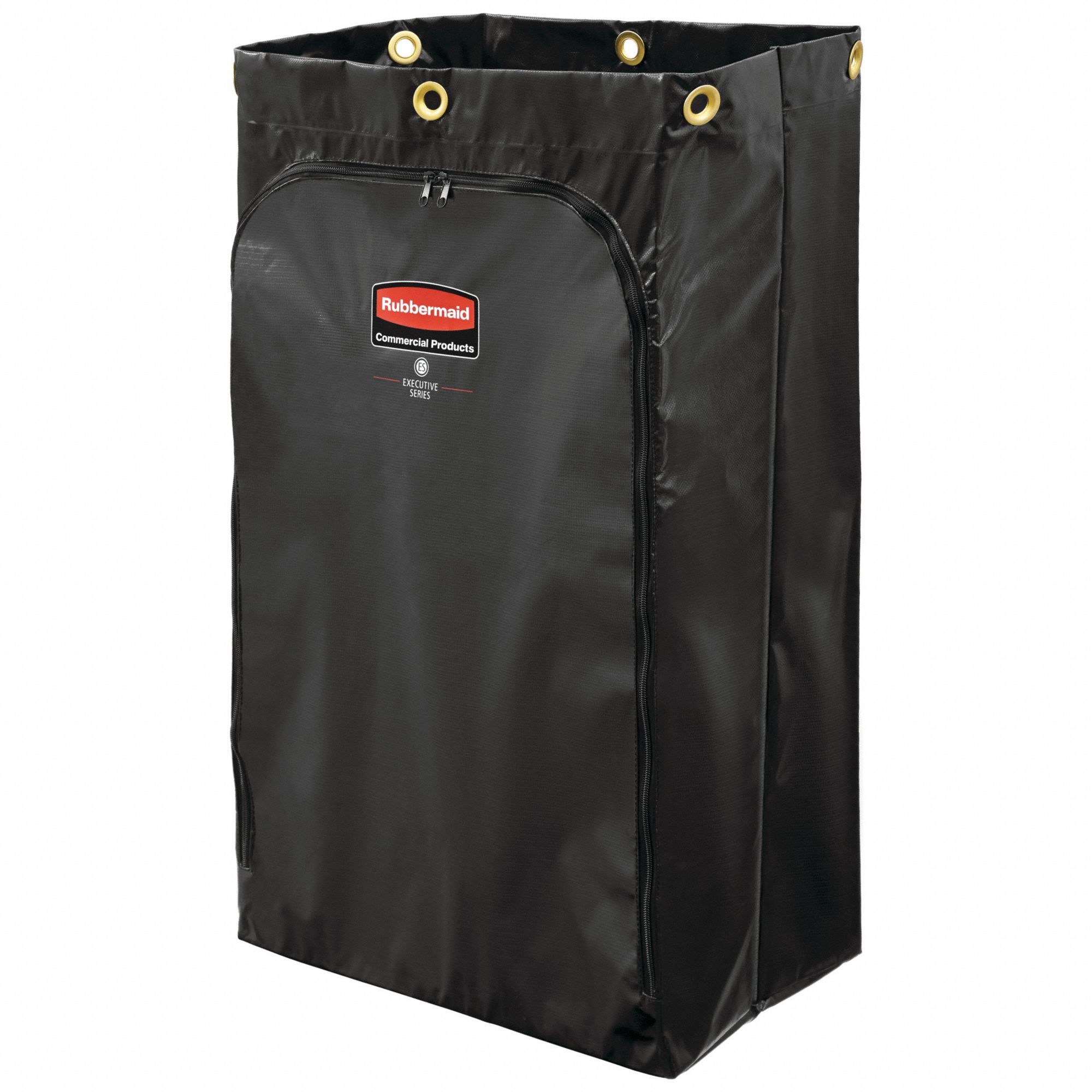JANITORIAL CART VINYL BAG,34 GAL CAP,BLK