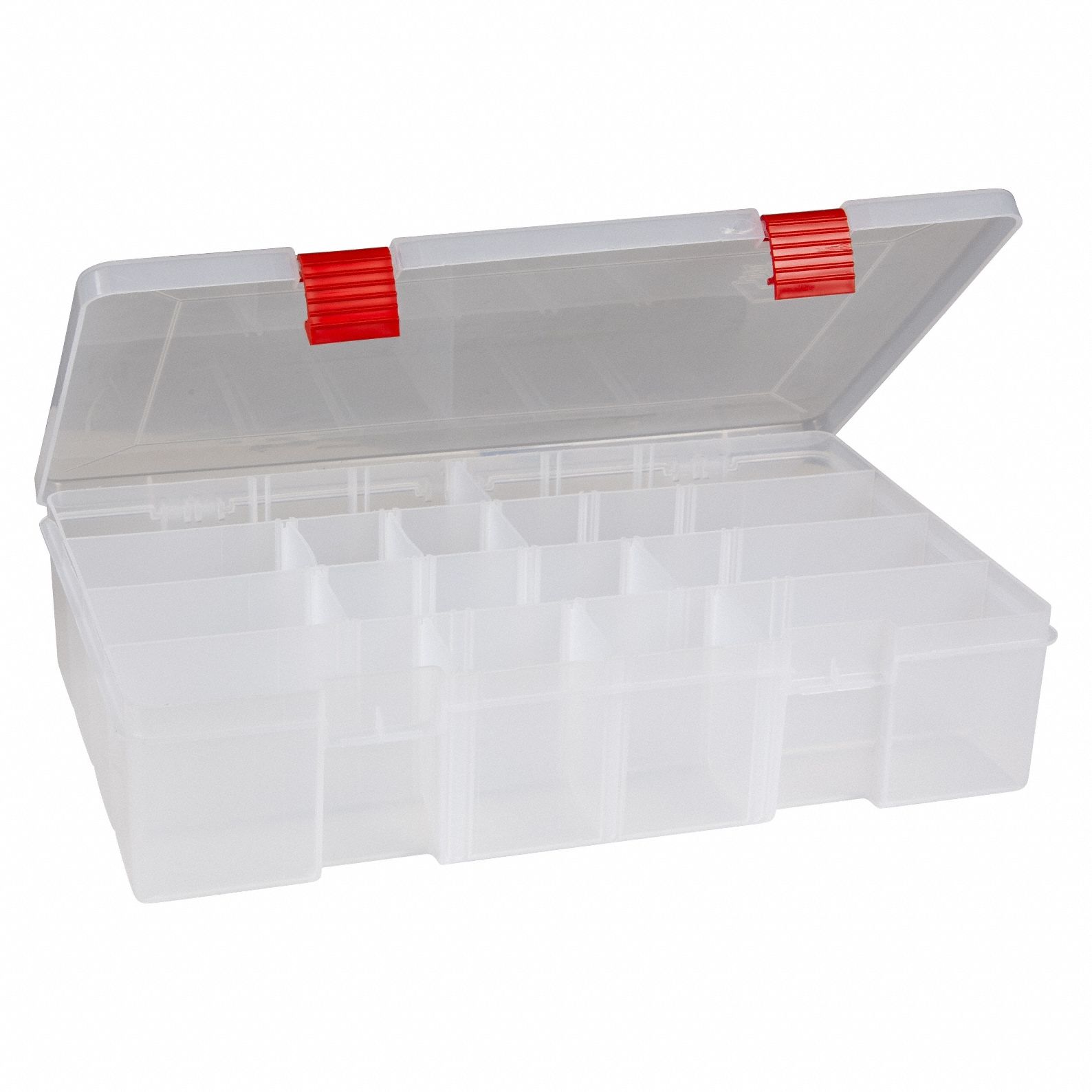 PLANO MOLDING, 14 in x 9 in x 2 in, Clear, VCI Compartment Box - 817T14 ...