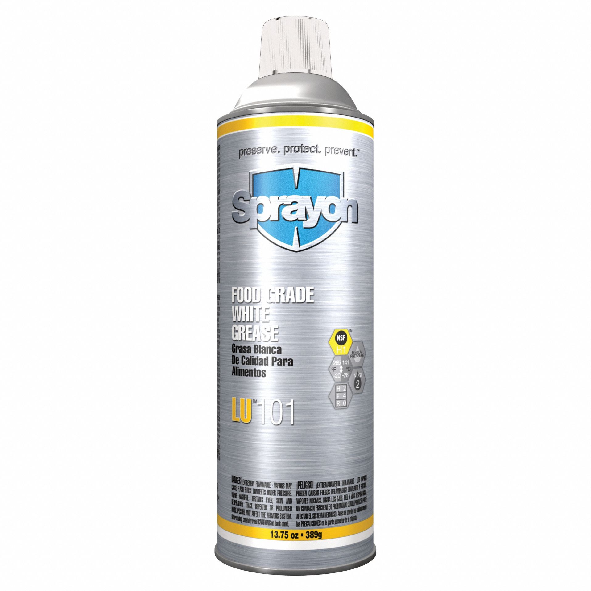 Sprayon Food Grade White Grease,13.75 oz S00101000