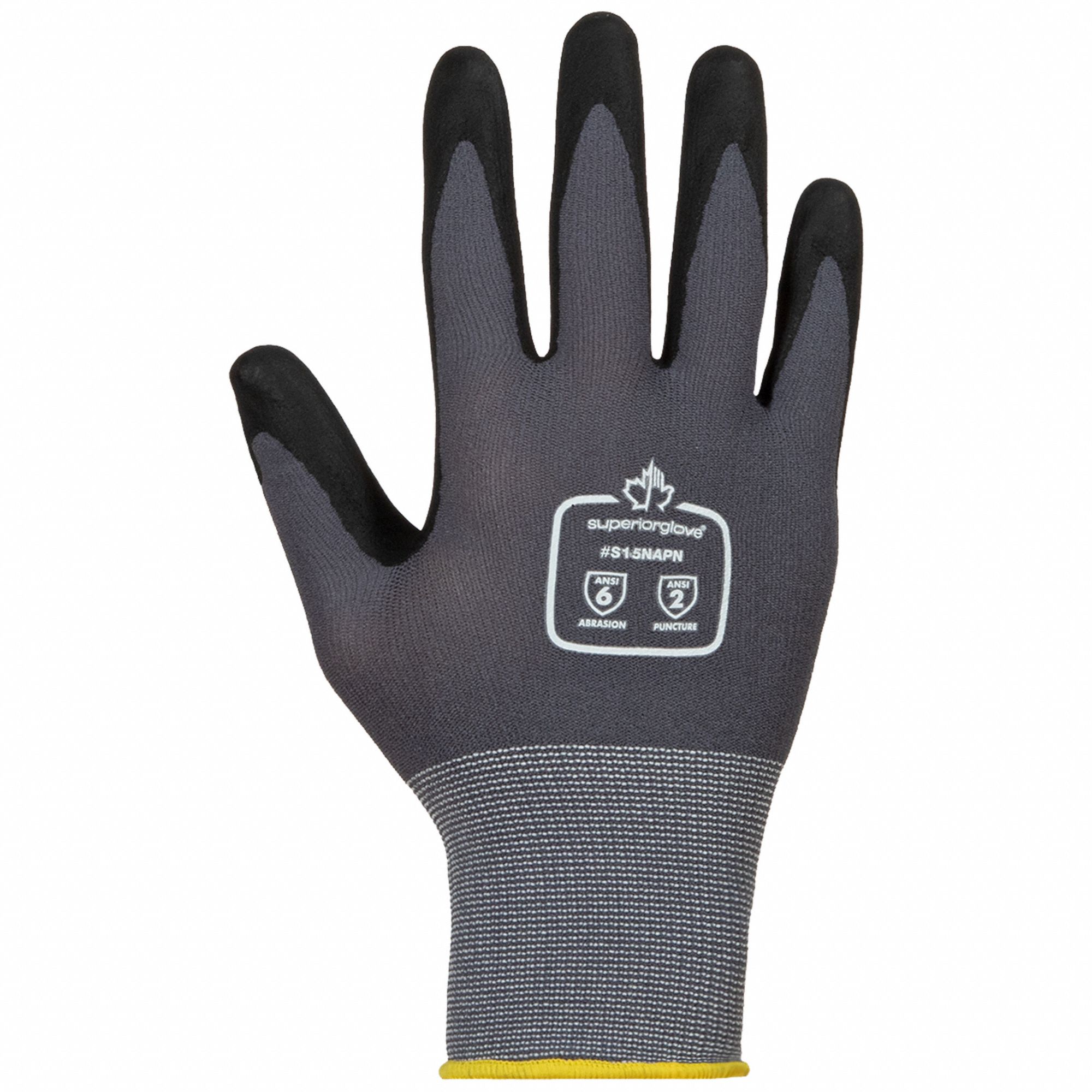 DEXTERITY Work Gloves L ( 9 ), Texture, Micropore Nitrile, Palm