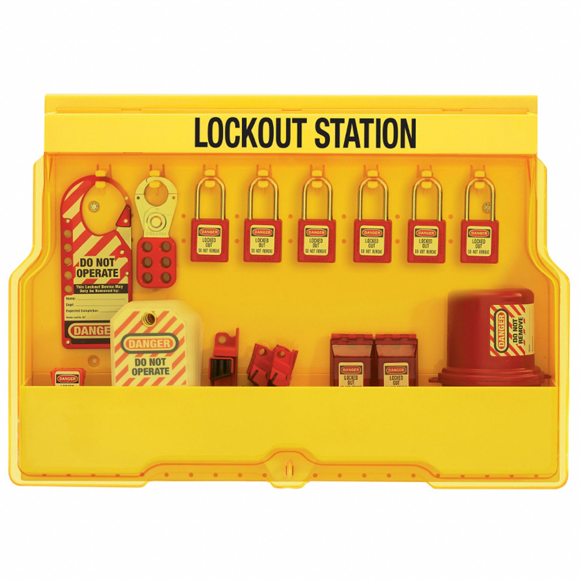 MASTER LOCK, 20 Components Included, Electrical, Lockout Station