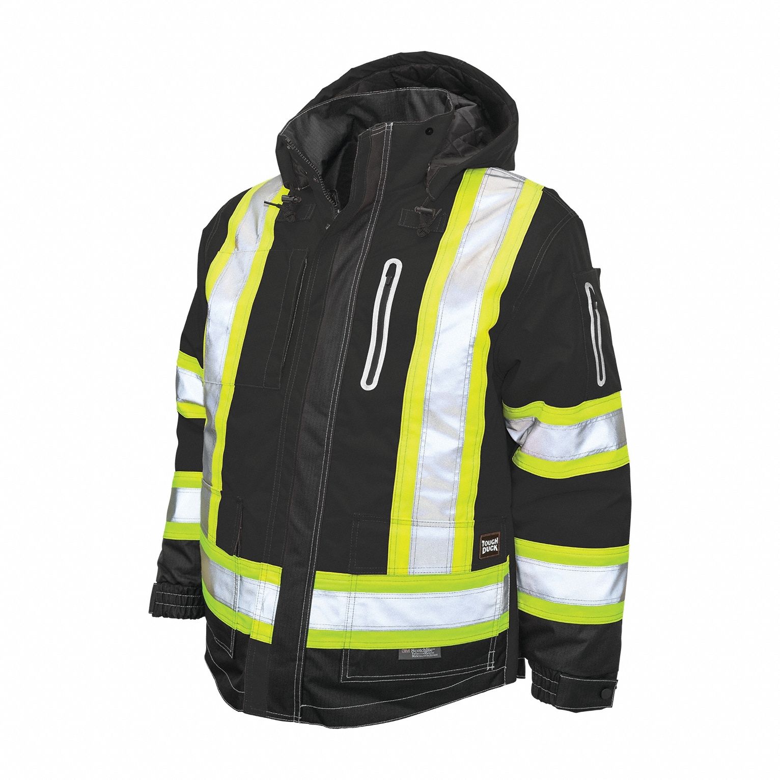 Hi-Vis Parka, Black, 2XL Size