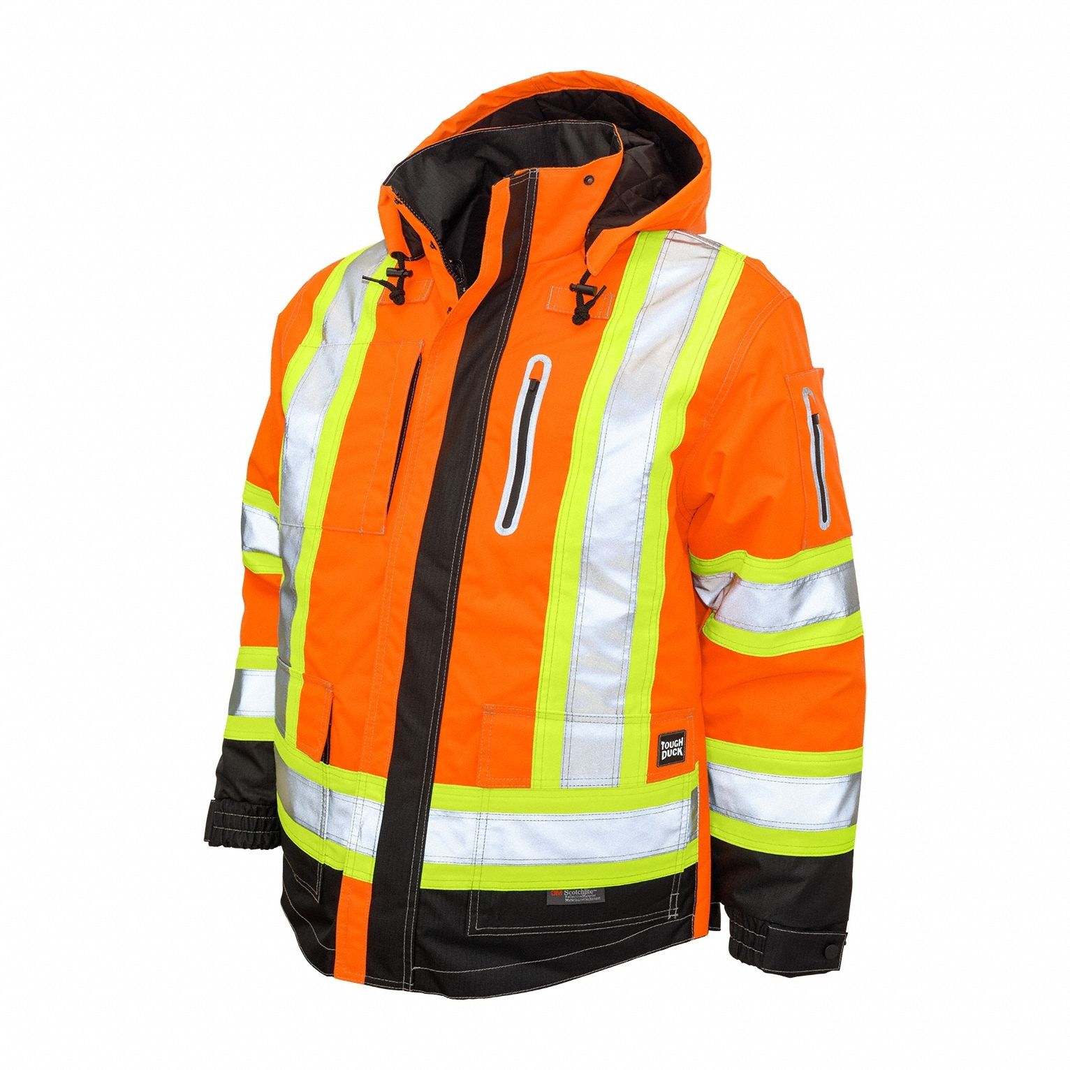 Hi-Vis Parka, Flo Orange, 2XL Size