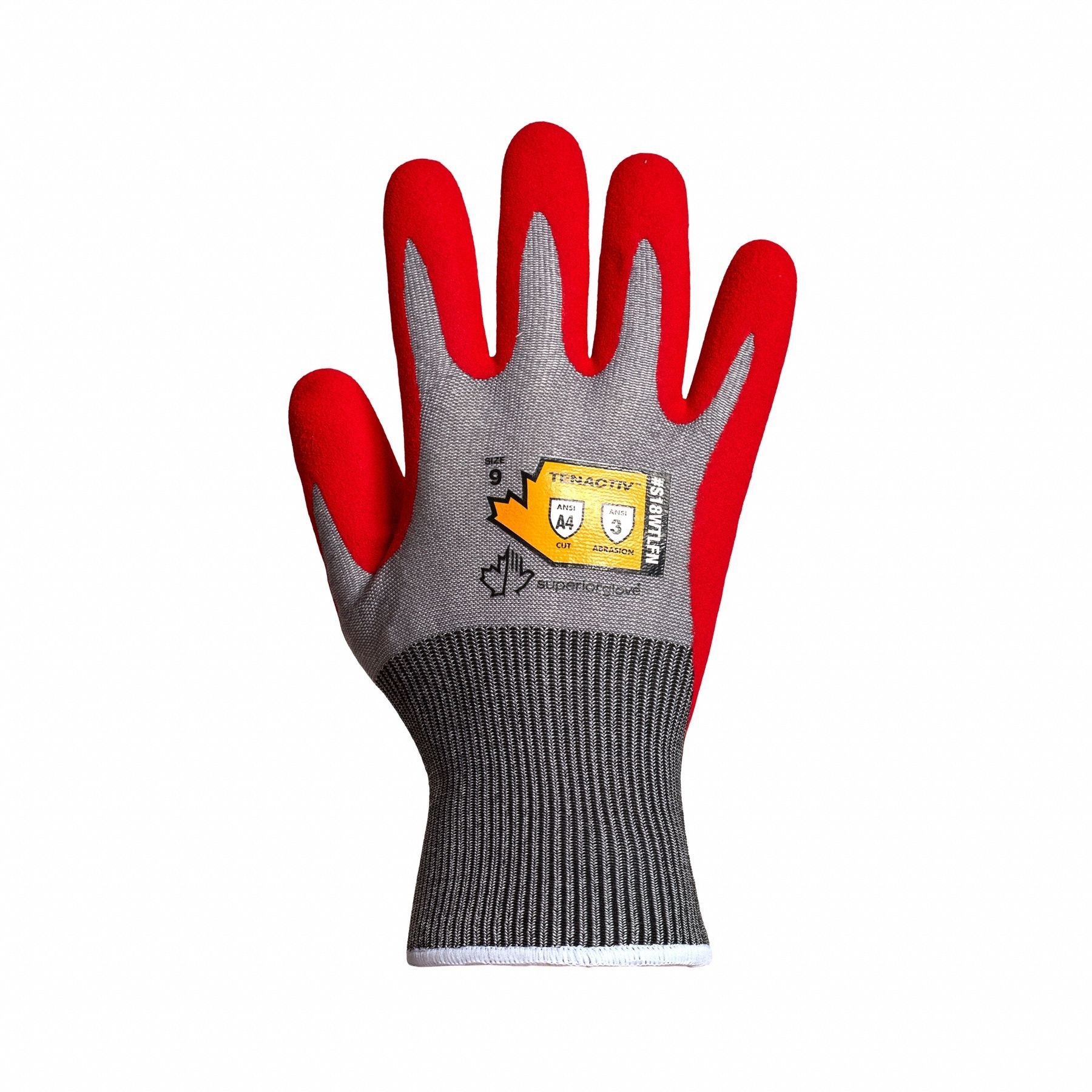 TENACTIV S18WTLFN-10 Work Gloves,Nitrile,XL,Red/Gray,PR 688295894483 | eBay