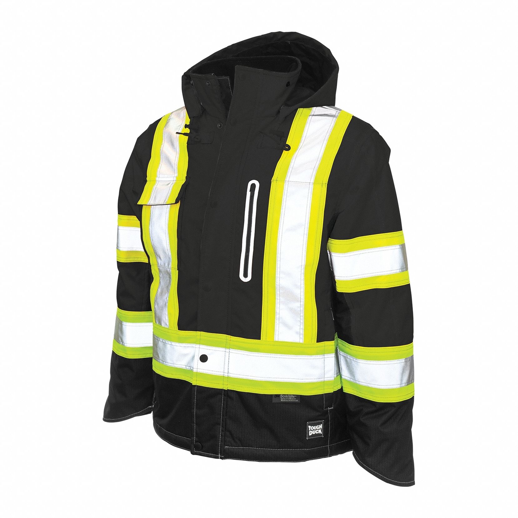 Hi-Vis Parka, Black, 2XL Size