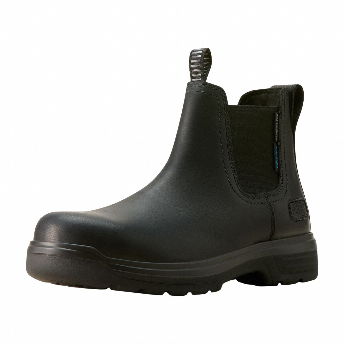 Chelsea Boot: Men's, Size 10 1/2, D, Black, Carbon Fiber Toe Cap, Removable Insole