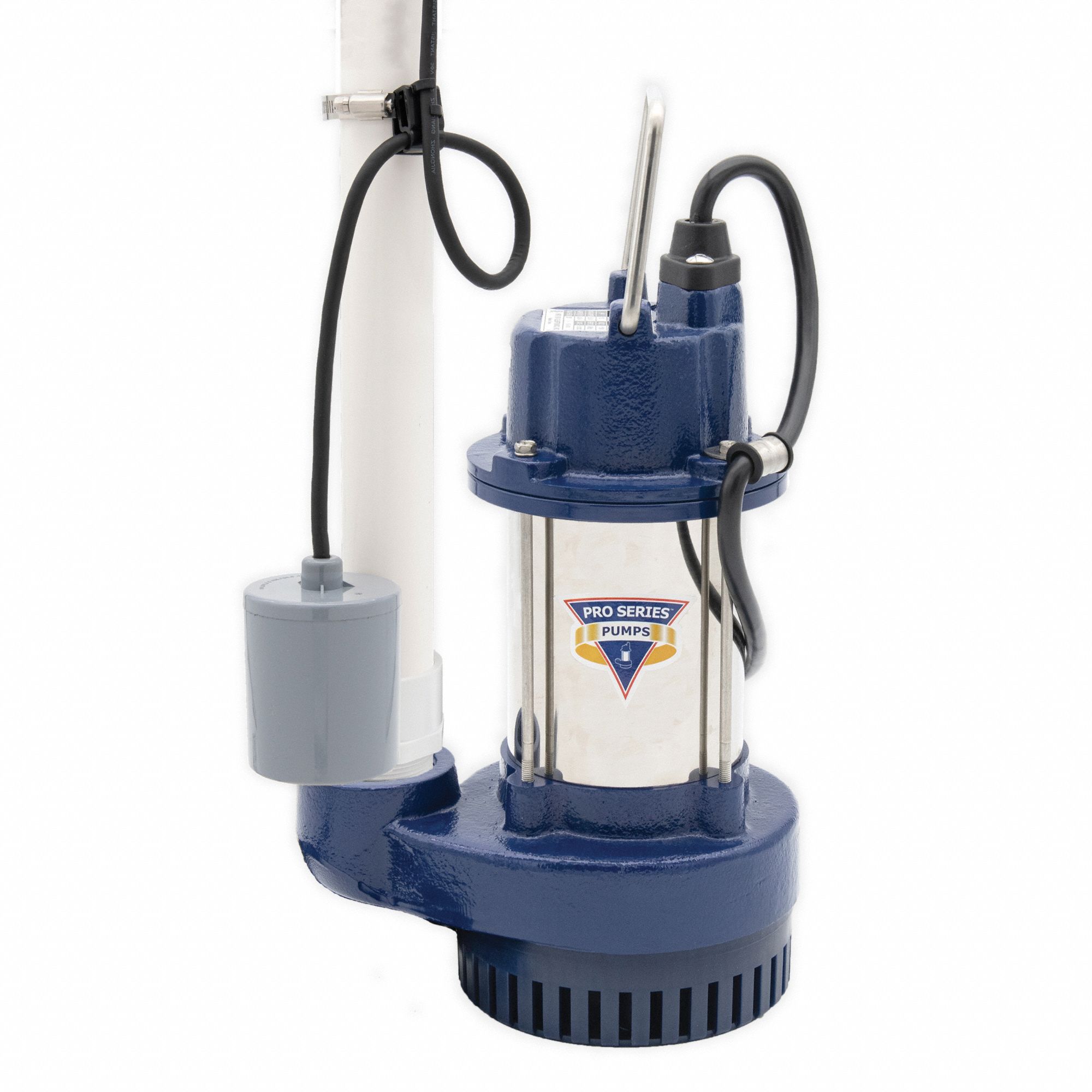 Submersible Sump Pump: 1/2 hp, 115V AC, 65 gpm Flow Rate @ 10' of Head, 2 in FNPT