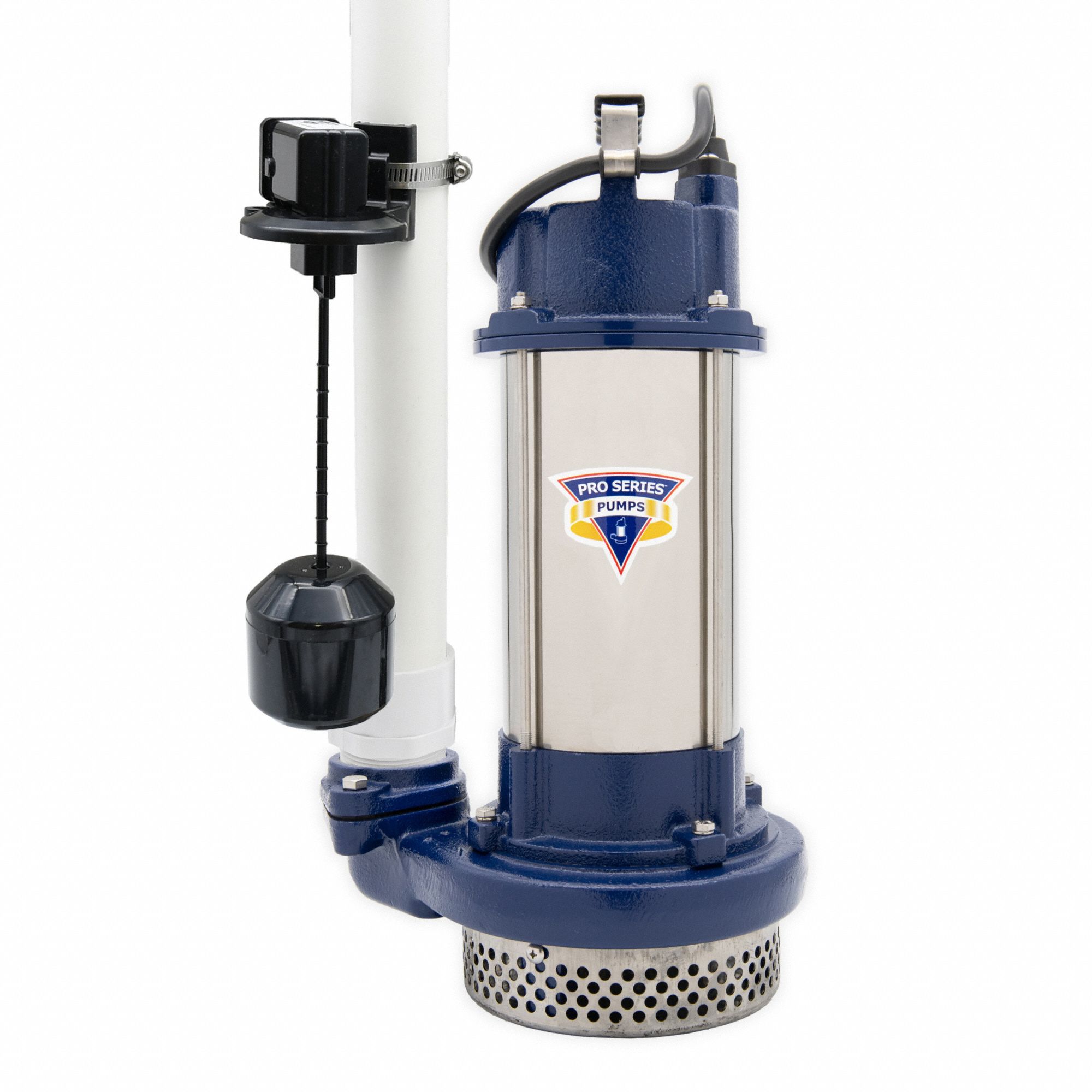 Submersible Sump Pump: 1 hp, 115V AC, 92 gpm Flow Rate @ 10' of Head, 2 in FNPT