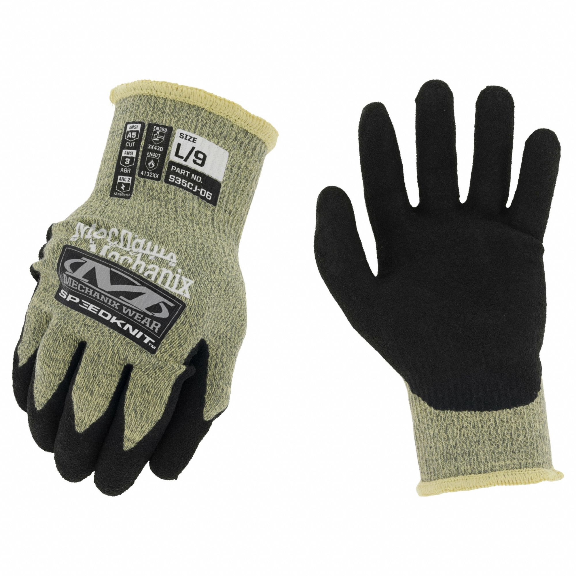 Mechanix Wear - Cut & Abrasion-Resistant Gloves: Size 2XL, ANSI