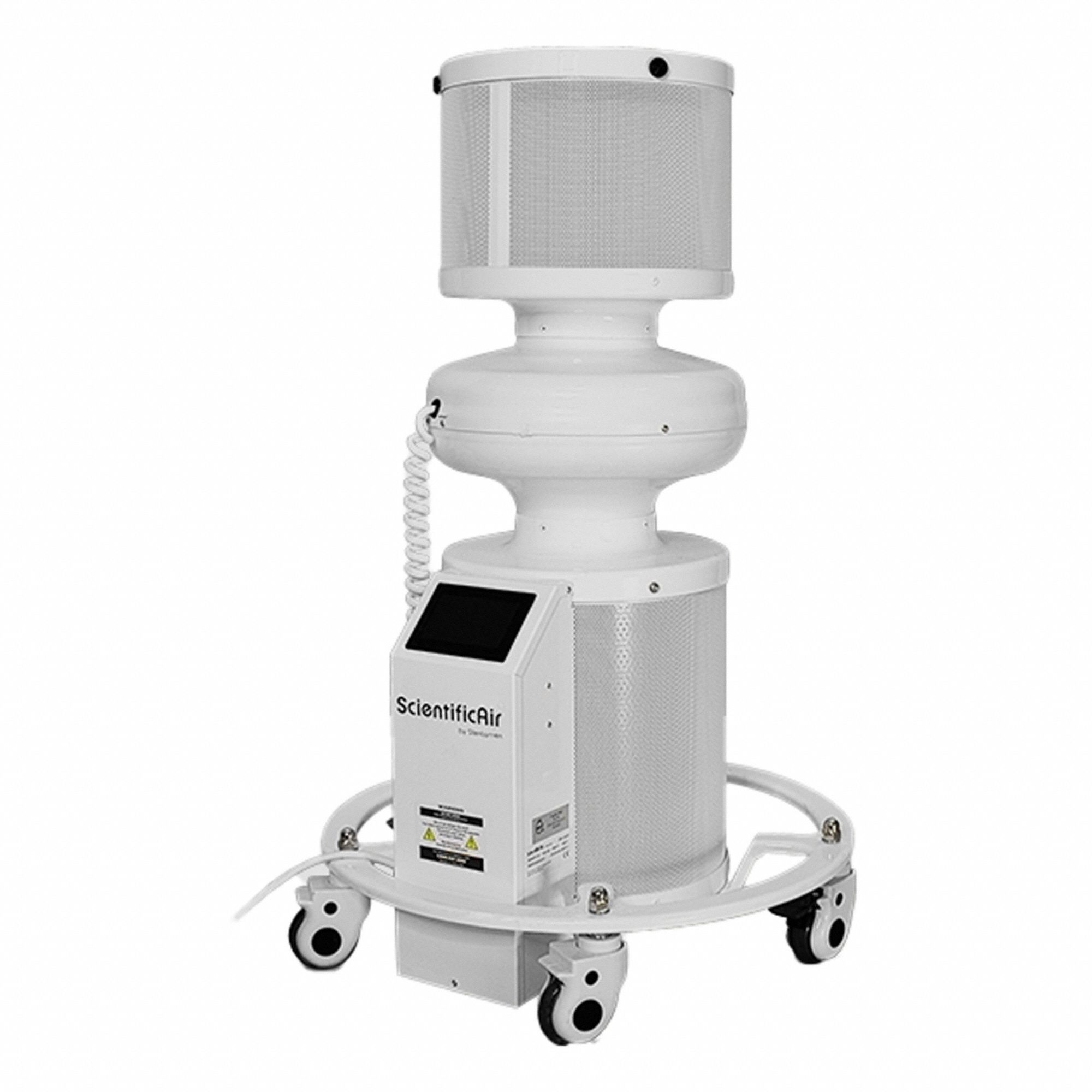 Portable Air Cleaner: 800 sq ft Max Coverage Area, 37 in x 22 in x 22 in