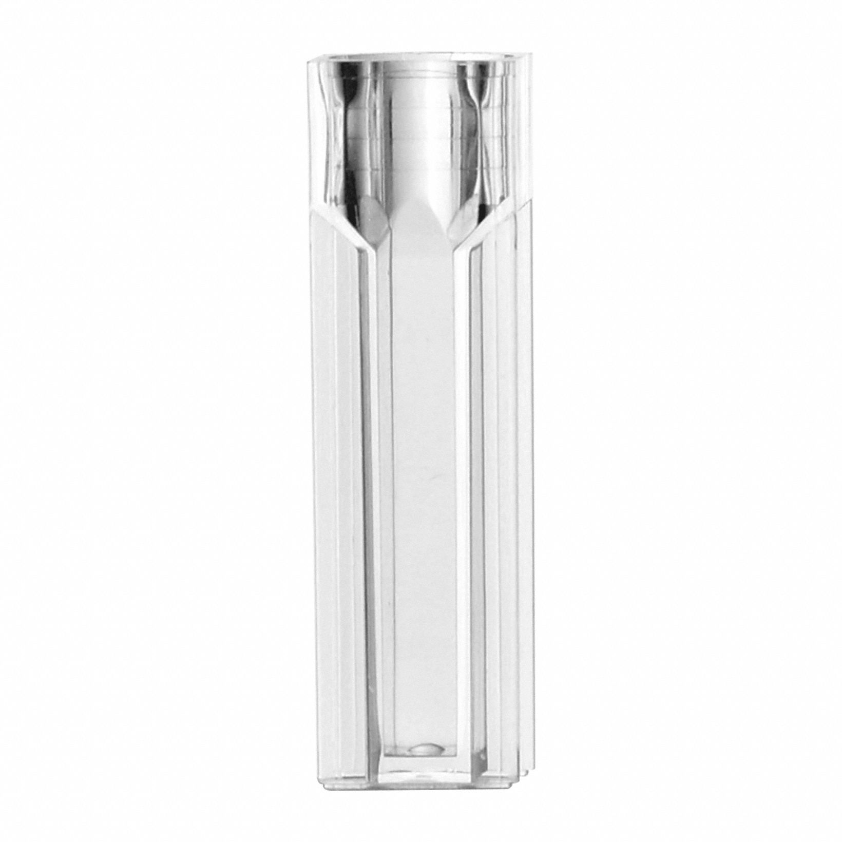 Disposable Cuvette: Round, Polystyrene, 2.5 mL, 2.5 mL, 800 nm Max Bandwidth, 10 mm Path Lg