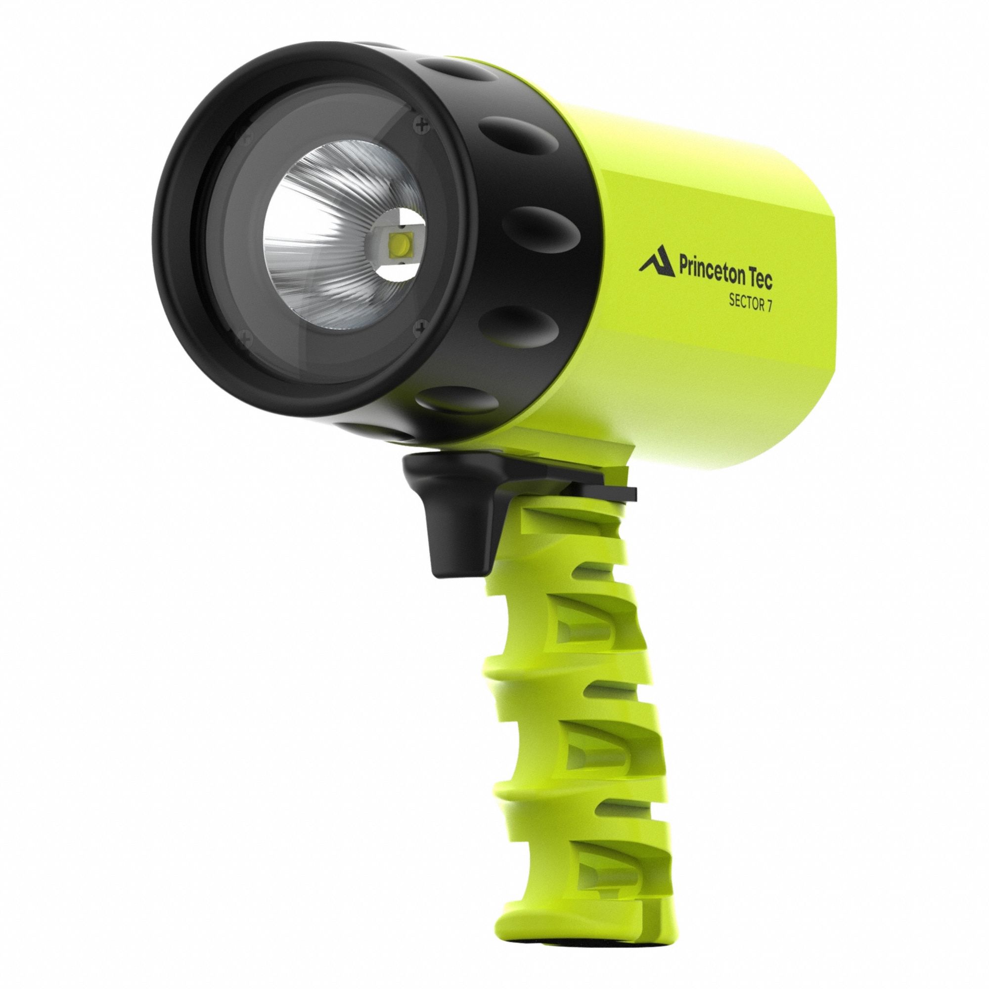 PRINCETON TEC S722-NY Spotlight,Plastic,Neon Yellow,1200lm 38RV51