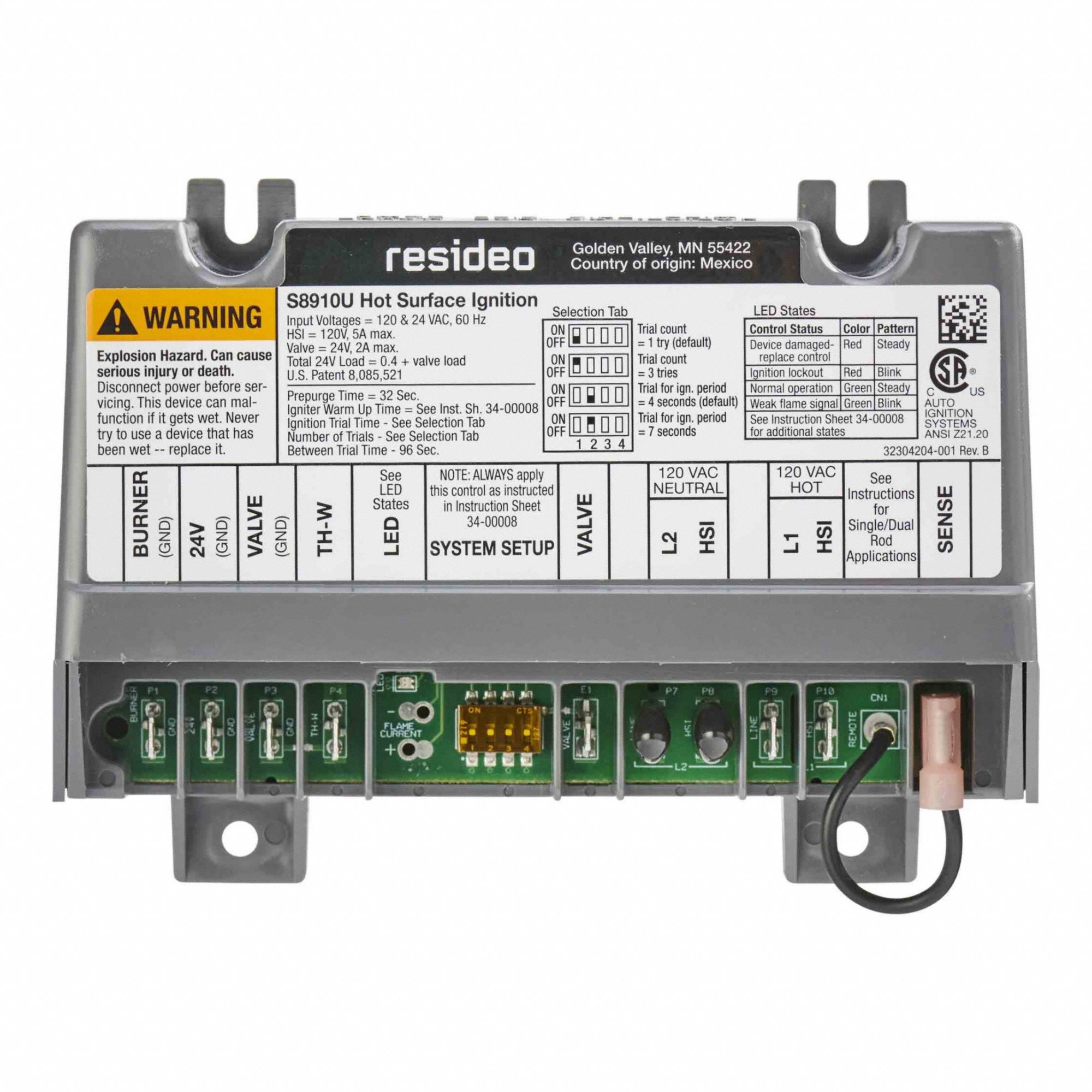 Hot Surface Ignition Module 120V AC