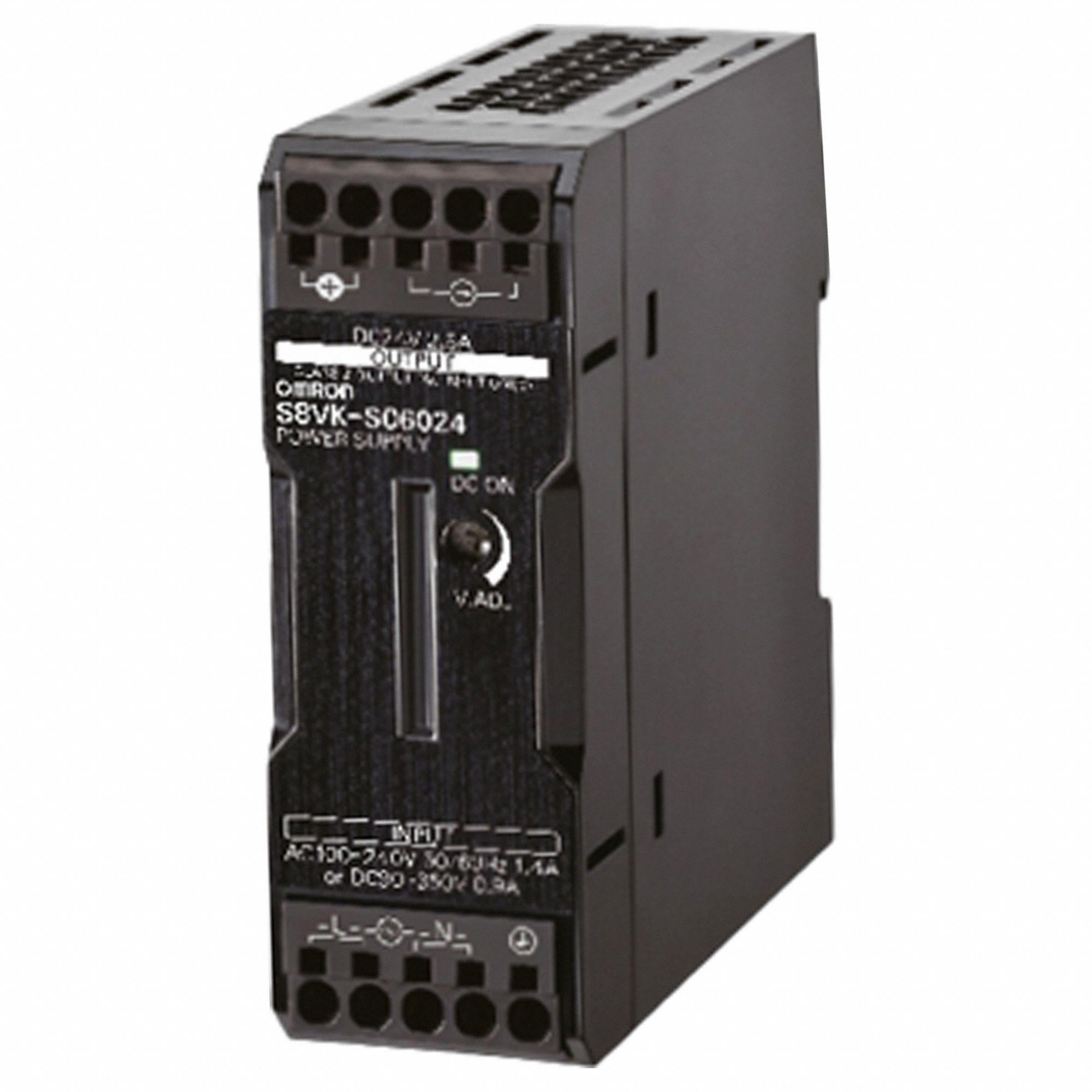 Switching Power Supply: DIN Rail, 120 W Output Power - Rated, 5 A Current - Output