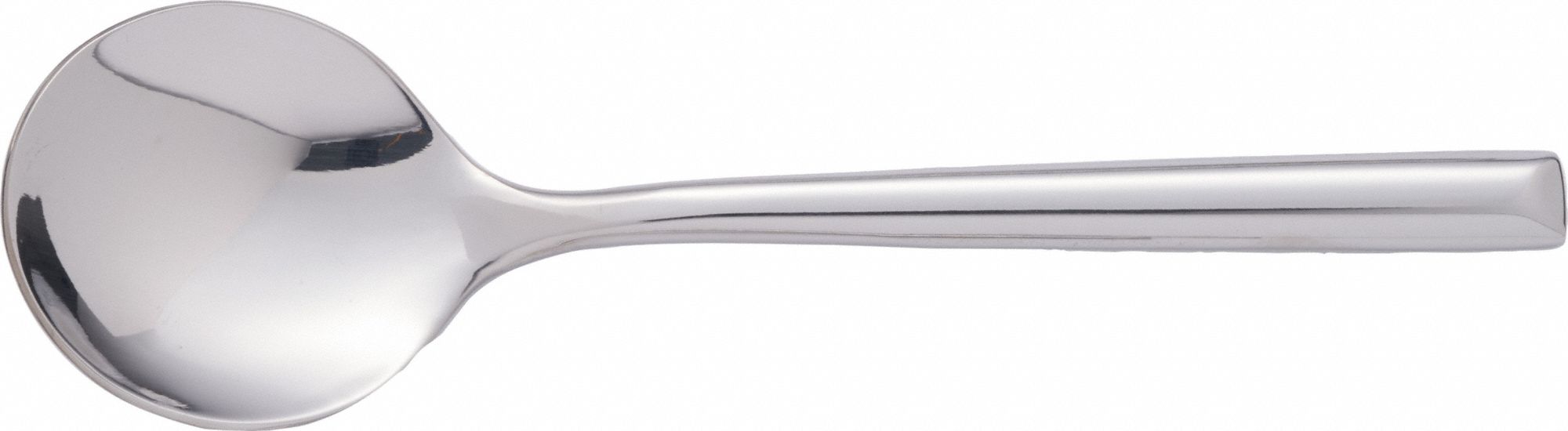 Bouillon Spoon: Savor, 18/0, Stainless Steel, 5 7/8 in Overall Lg, Silver