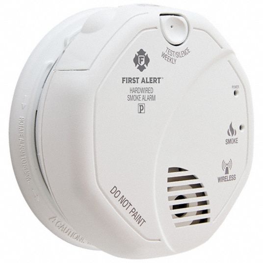 FIRST ALERT, Hardwired, Battery Backup, Smoke Alarm - 48Z668|SA520B ...