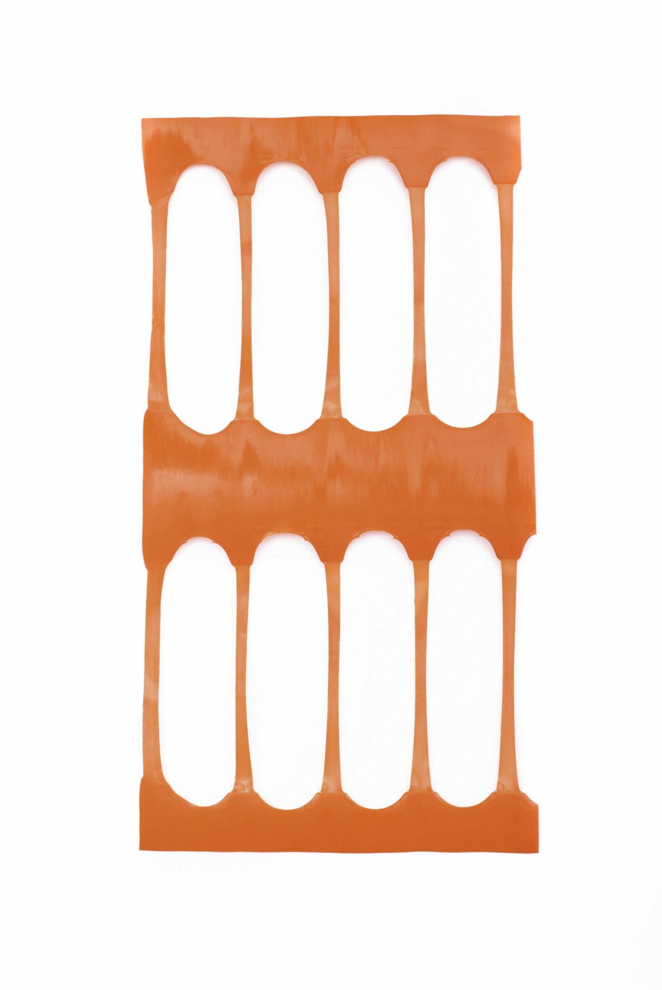 Snow Fence: 3 13/16 x 1 1/8 in Mesh Size, 4 ft Ht, 100 ft Lg, 329 lb Breaking Strength, Orange