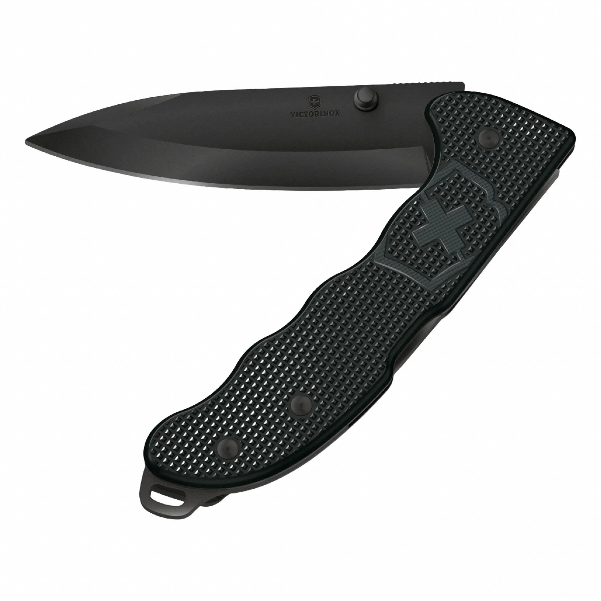 VICTORINOX SWISS ARMY Folding Knife: 3 3/4 in Blade Lg, 5 1/4 in Closed Lg, 5 1/4 in Overall Lg (MPN 0.9415.DS23). Key specifications — attr307537: Aluminum; attr307538: Yes; attr324882: VICTORINOX SWISS ARMY.