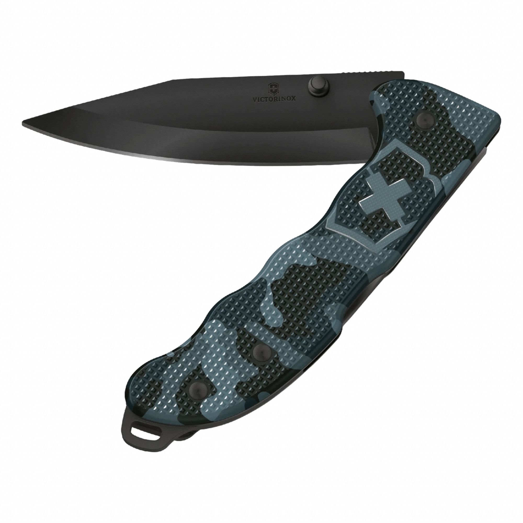 VICTORINOX SWISS ARMY Folding Knife: 3 3/4 in Blade Lg, 5 1/4 in Closed Lg, 5 1/4 in Overall Lg (MPN 0.9425.DS222). Key specifications — attr307537: Aluminum; attr307538: Yes; attr324882: VICTORINOX SWISS ARMY.