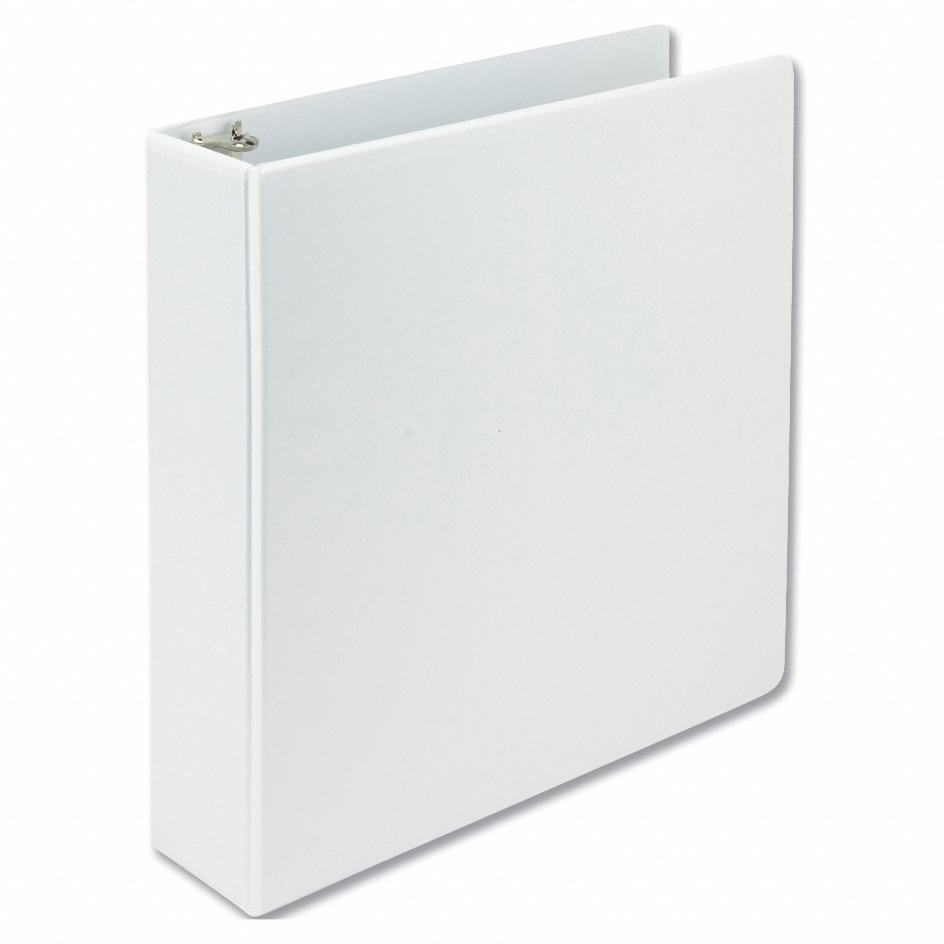 Ring Binder: 2 in Ring Size, D-Ring, 500 Sheet Capacity, Clear Sleeve, Polyethylene/Polypropylene