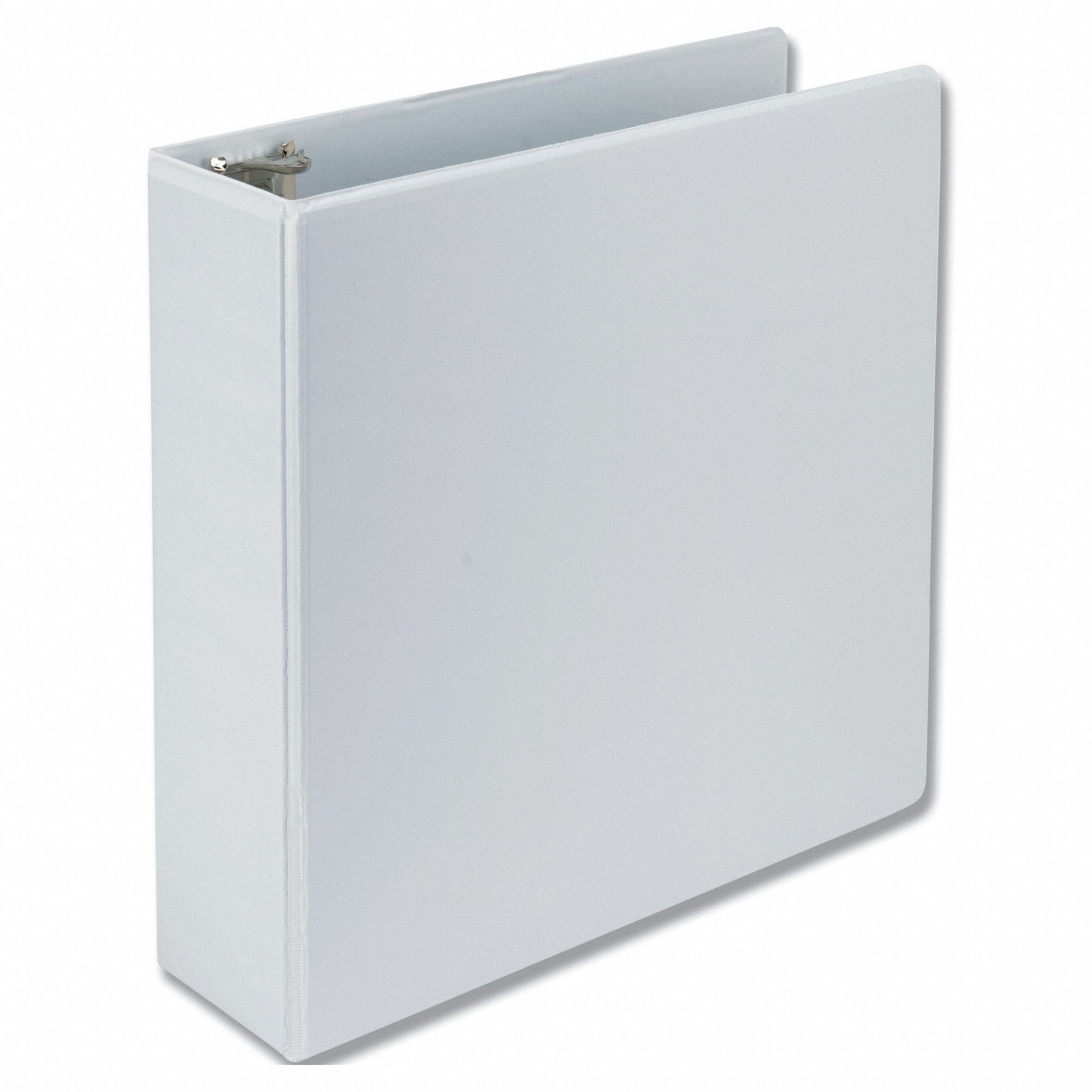 Ring Binder: 3 in Ring Size, D-Ring, 650 Sheet Capacity, Clear Sleeve, Polyethylene/Polypropylene