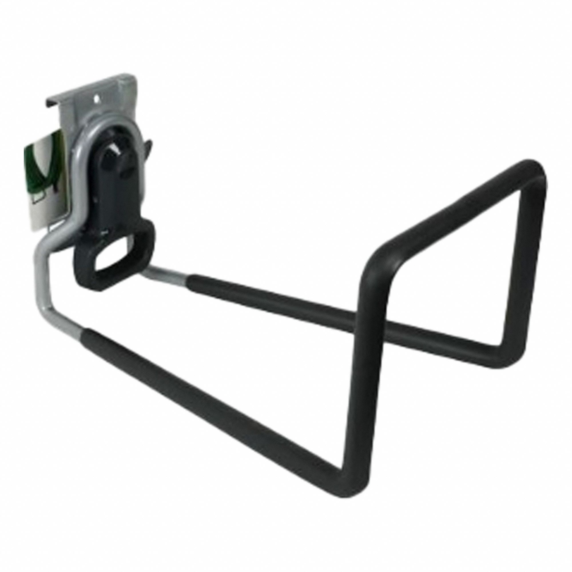 Hose Hook: Steel, 4.8 in x 11.9 in x 5.6 in, 50 lb Load Capacity, Satin Nickel / Soft Grip