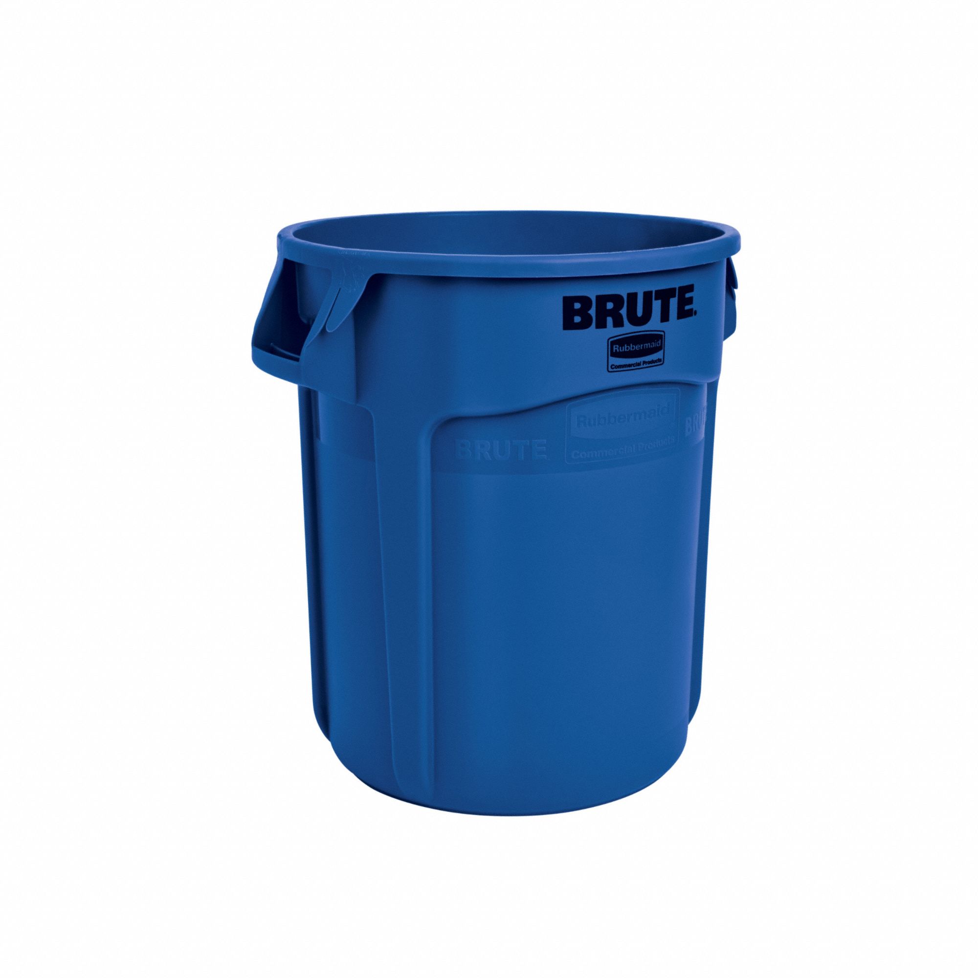 Trash Can: Round, 20 gal Capacity, 19 1/2 in Overall Dia, 19 1/2 in