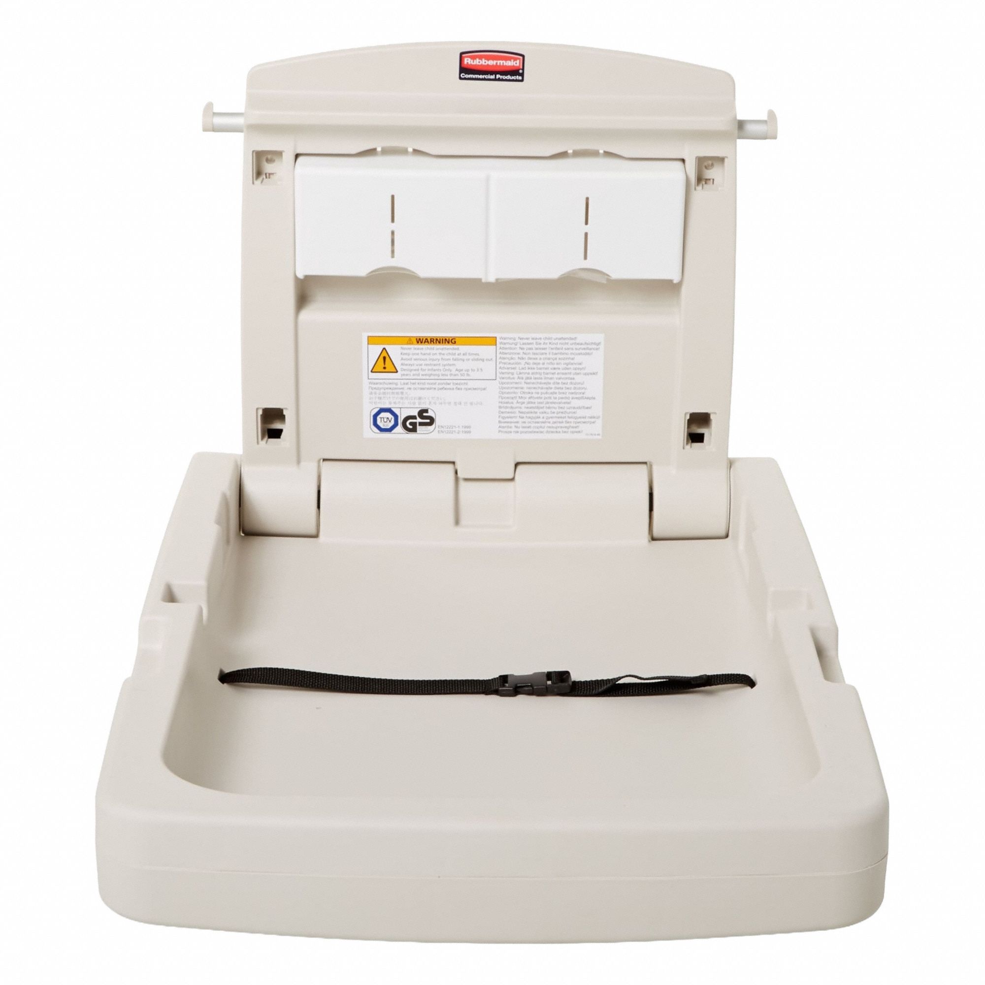 Baby Changing Station: Mfr Part # FG781988LPLAT, Plastic, Flush Mount