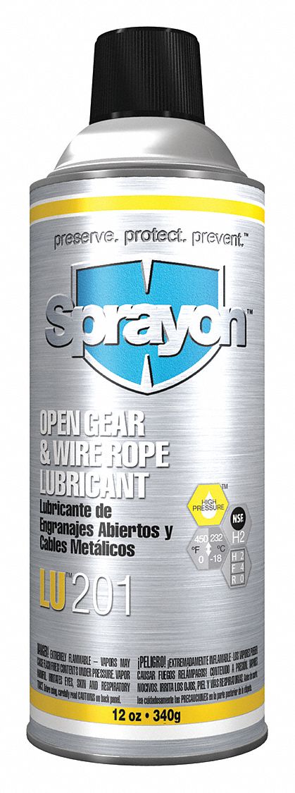 OPEN GEAR/WIRE ROPE LUB.,AEROSOL,12OZ