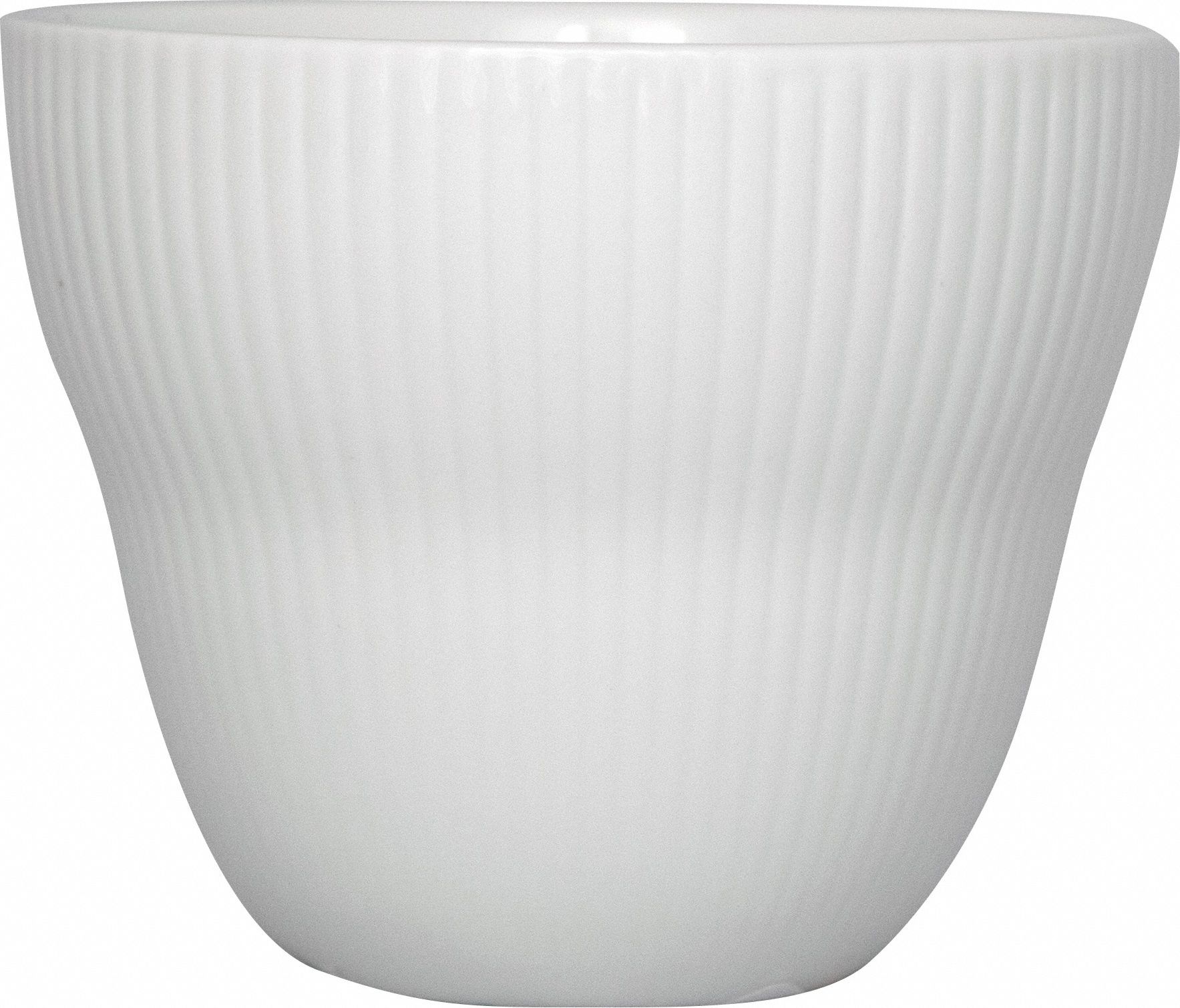 Bouillon Bowl: Sunburst, 8 oz Capacity, Bright White, Porcelain, 3 3/4 in Dia