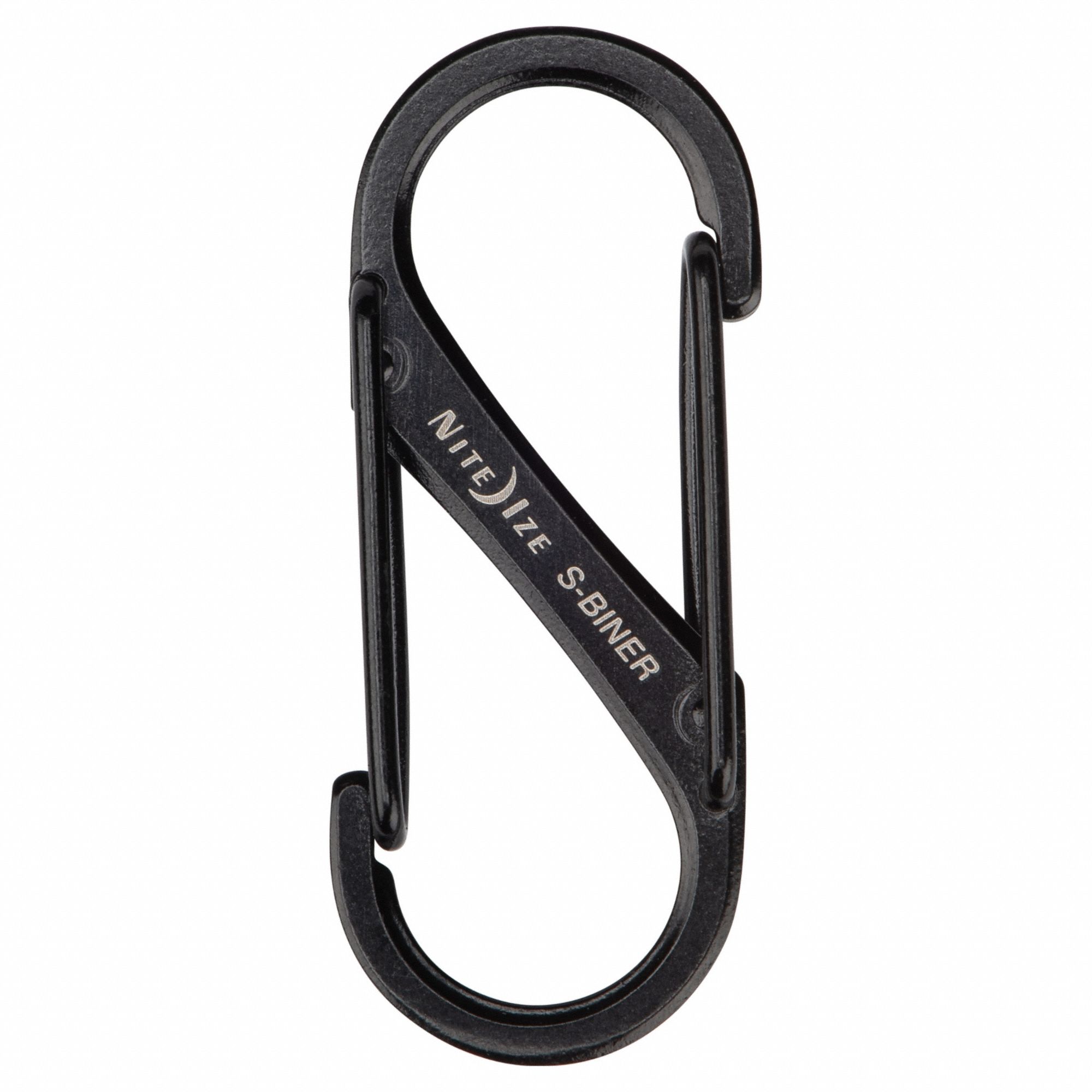 Double Carabiner: 5 lb Working Load Limit, Wire Gate, Stainless Steel