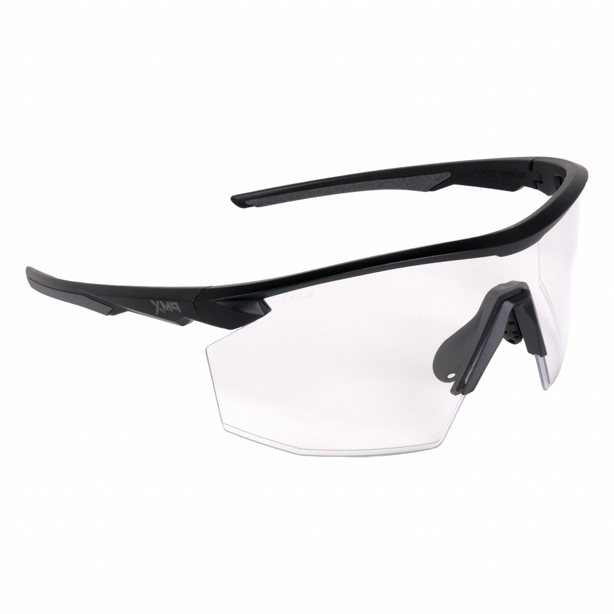 Safety Glasses: Clear Lens, Half-Frame, H2MAX Anti-Fog, Black Frame, PMXSPEC(R) Series
