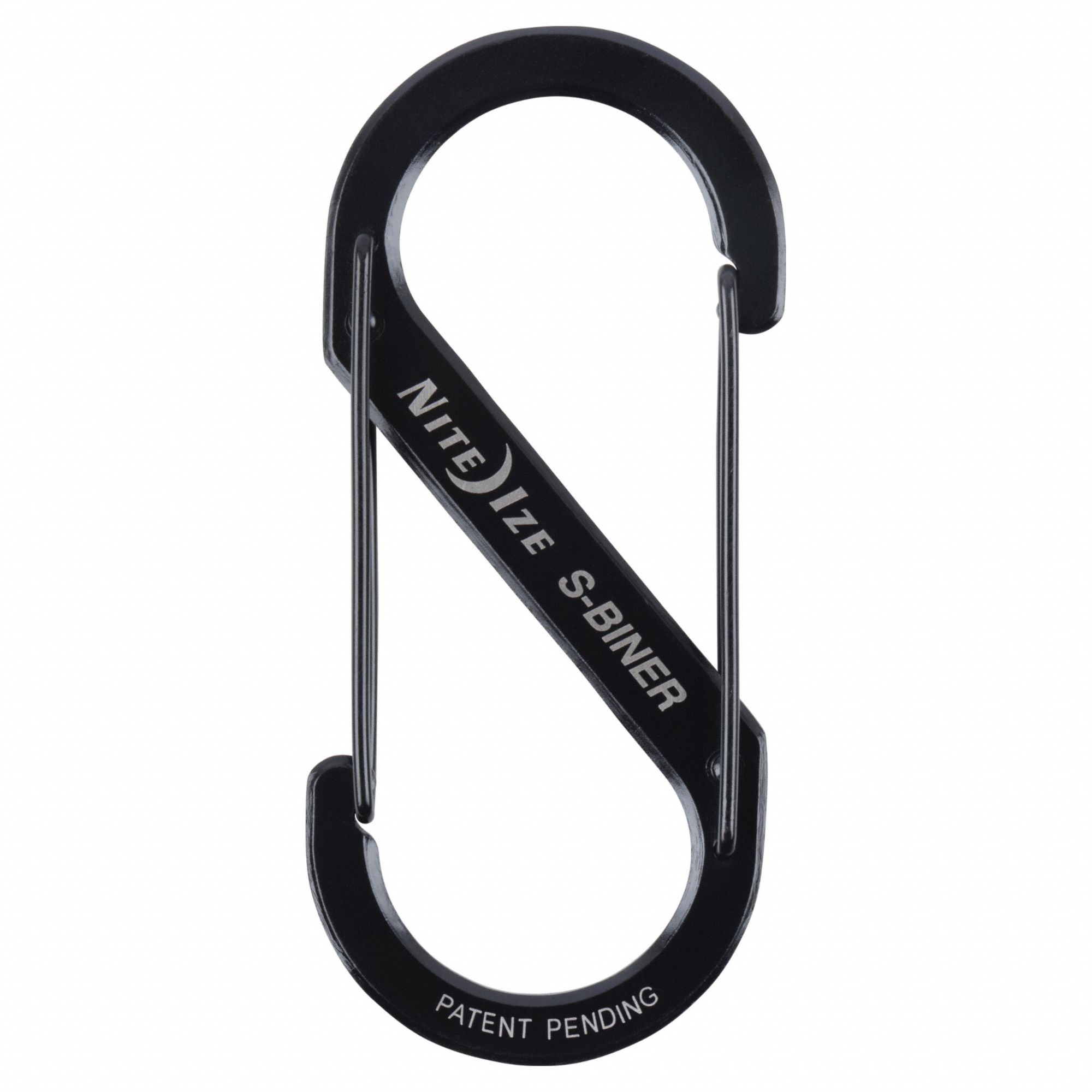 Double Carabiner: 100 lb Working Load Limit, Wire Gate, Stainless Steel