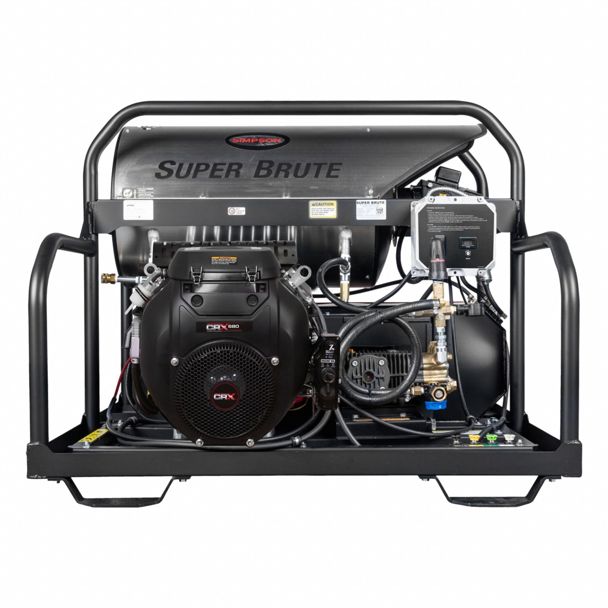 Gas-Powered Pressure Washer: Heavy Duty, Skid Mount, 3, 500 psi, 5.5 gpm, CRX Engine