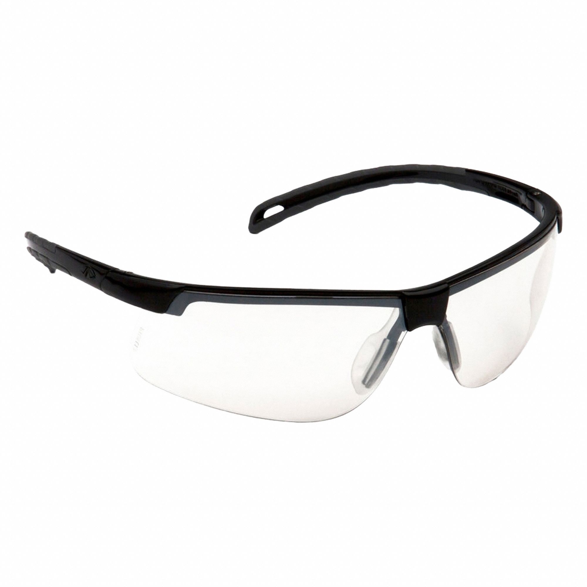Safety Glasses: Half-Frame, Photochromic/Scratch-Resistant, Black Frame, Ever-Lite(R) Series