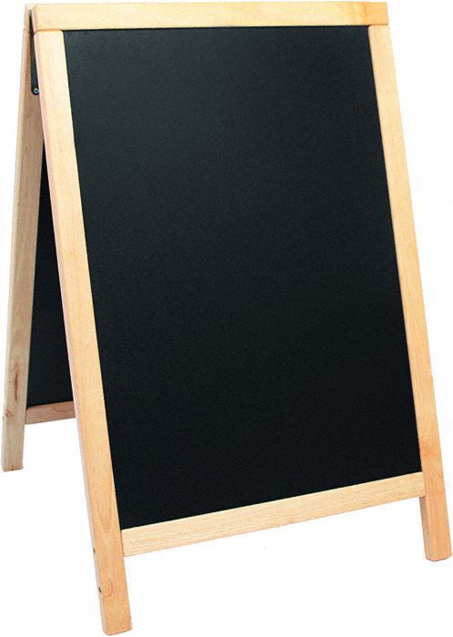Sandwich Board: 33 1/2 in Overall Ht, 21 1/2 in Overall Wd, Wood Board