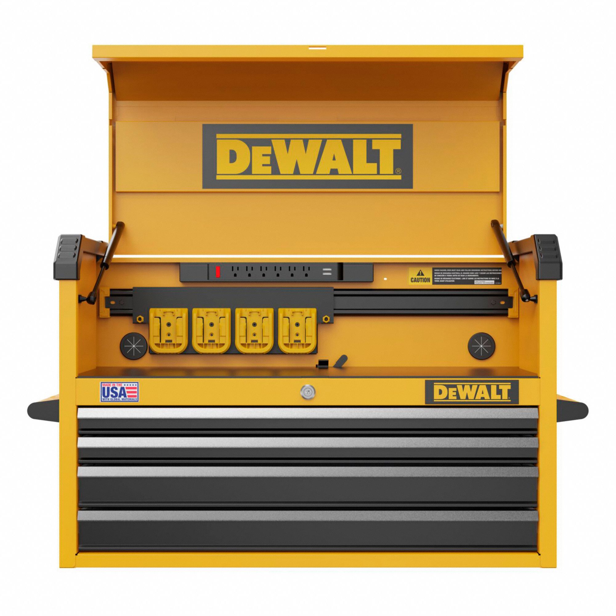 DRAWER TOOL CHEST,YELLOW,37 IN DEP