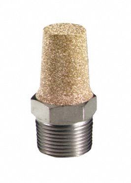 BONOMI MUFFLER: 1/2 in NPT, 7/8 in Hex Size, Bronze, 250 psig Max Op Pressure (MPN SBM-4). Key specifications — attr124412: BONOMI; attr124422: Bronze.