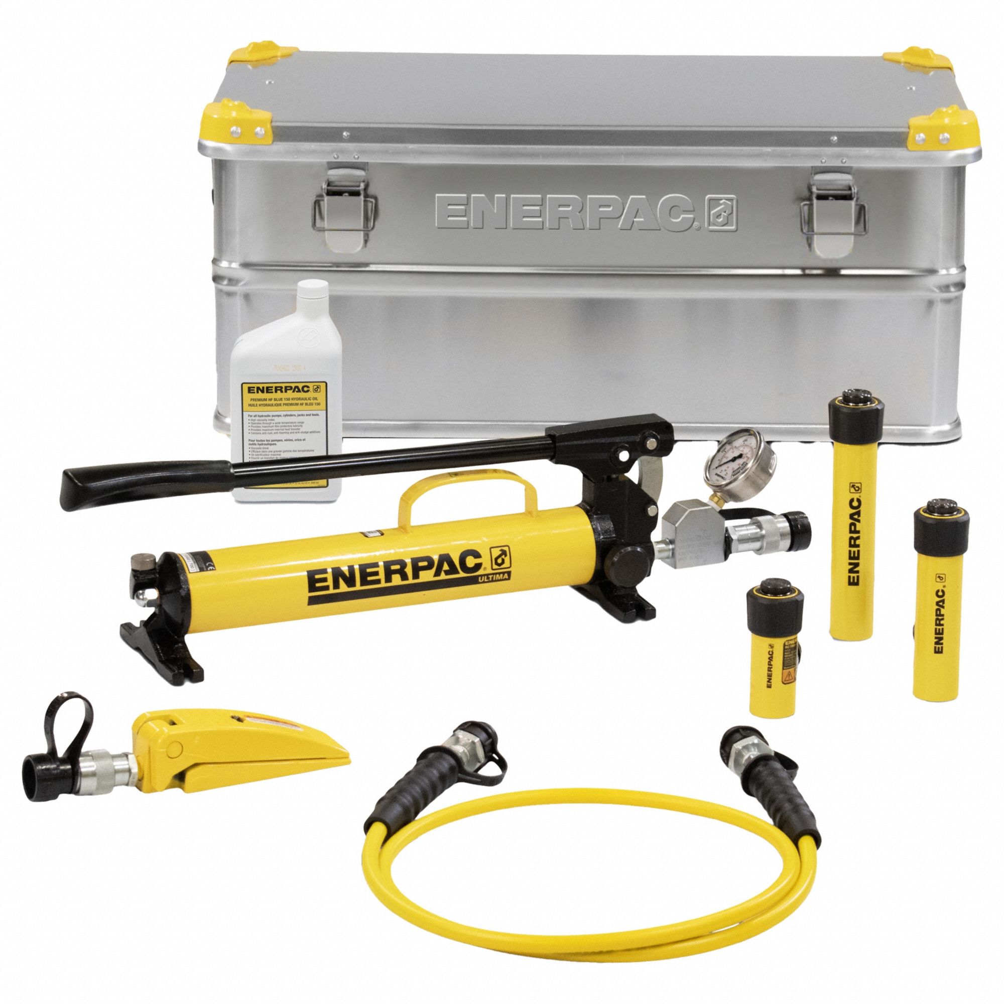 Enerpac 5 Ton Cylinder Nominal Capacity 25 Ton Capacity With Attachments Toolbox Set