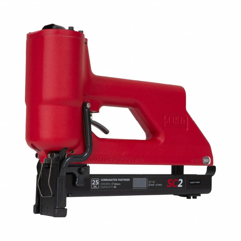 Staple Gun: For 1 in Staple Wd, For 25 ga Staple Gauge, For 1/4 in to 1/2 in Staple Lg